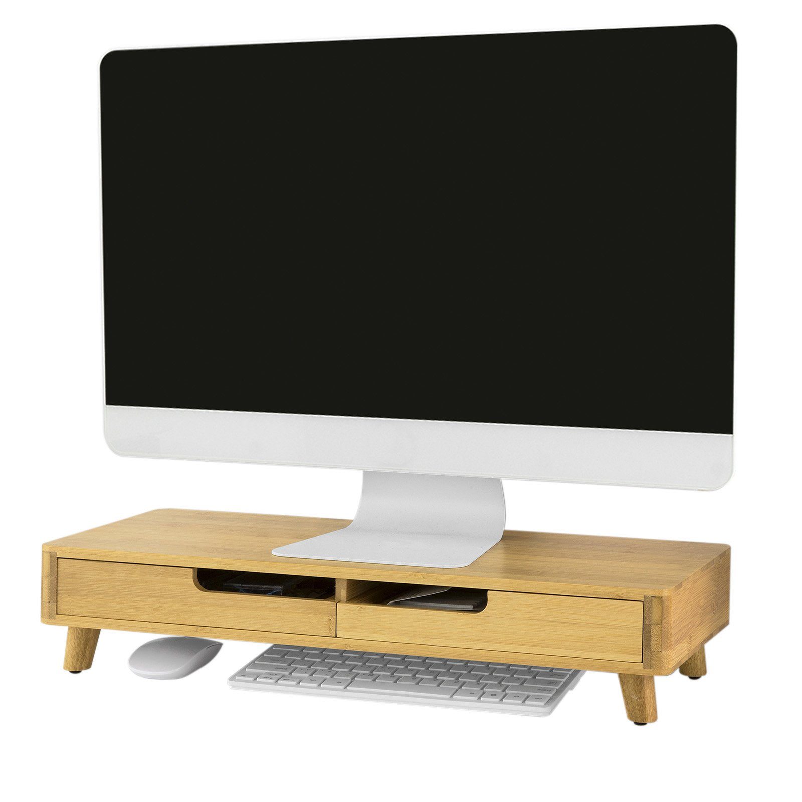 Monitorerhöhung Bildschirmerhöhung Schreibtischregal Bildschirm Aufsatz Ständer 