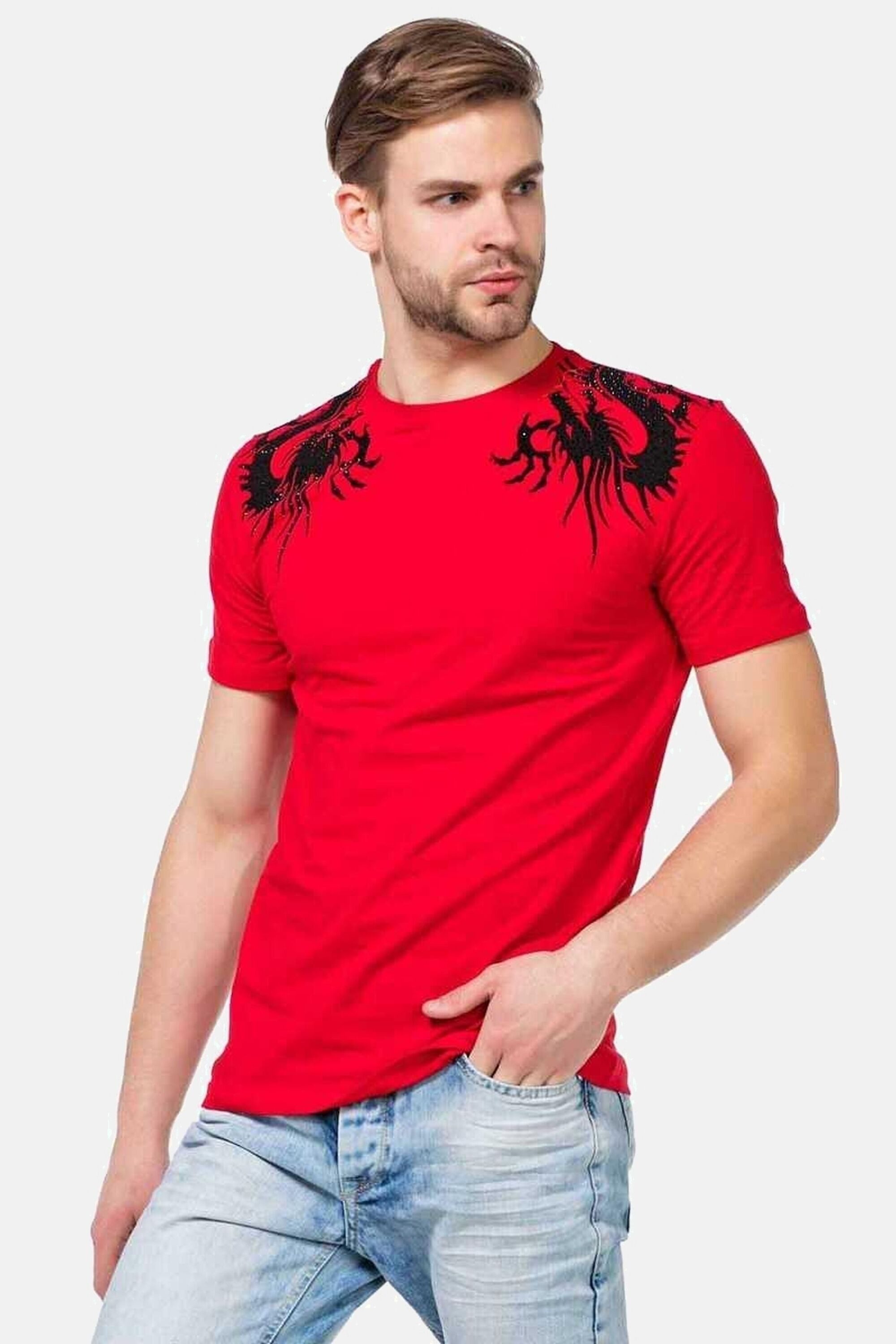 Cipo & Baxx T-Shirt T-Shirts mit Totenkopf-Print, CT-376 günstig online kaufen