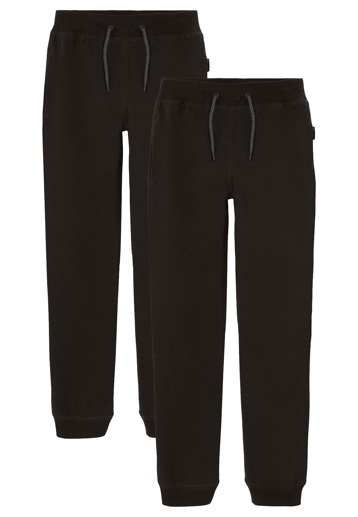 Name It Sweatpants 2-er Set Basic Jogginghose Sweatpants Gefüttert NKMSWEAT (2-tlg) 5483 in Schwarz