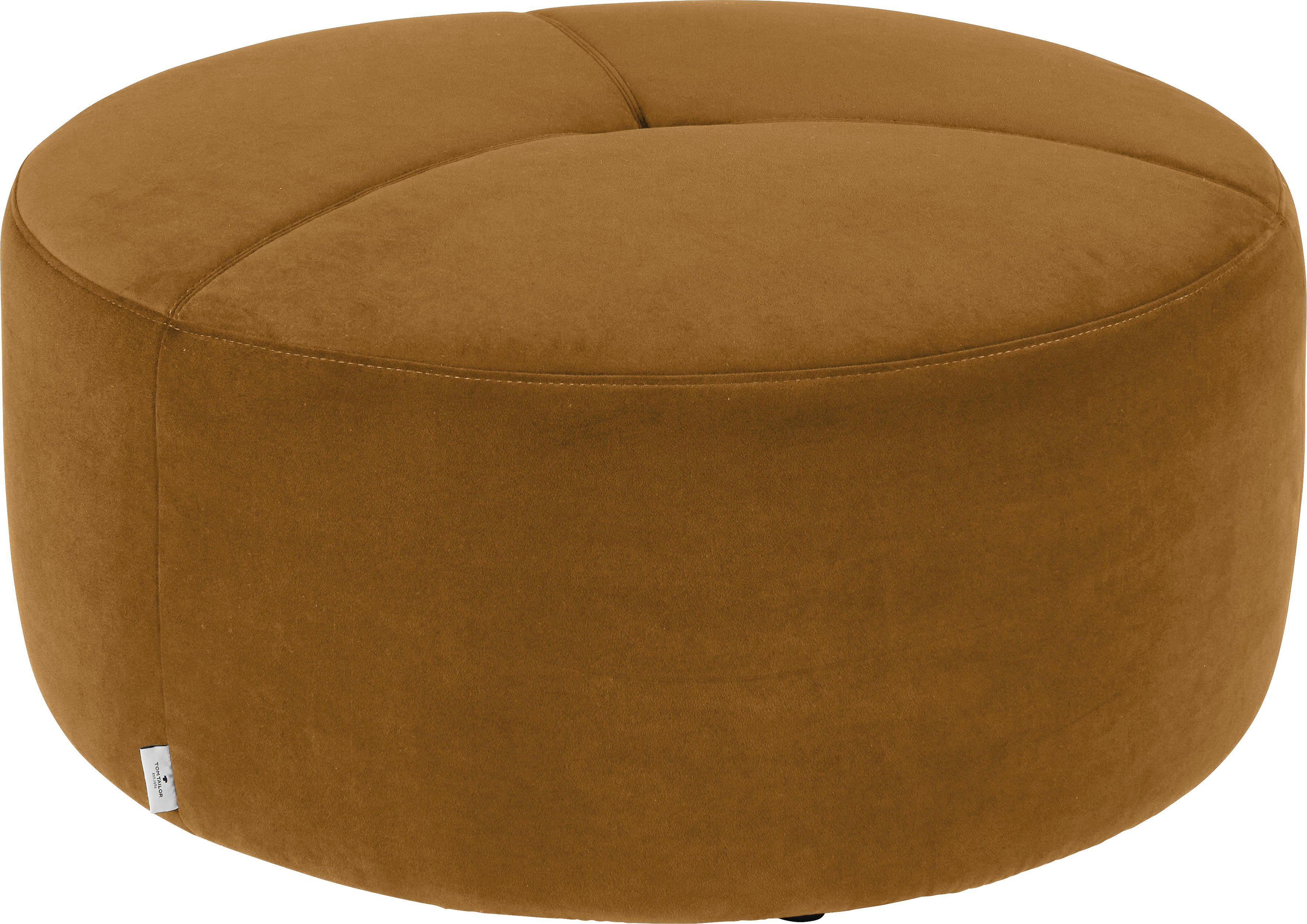 TOM TAILOR HOME Pouf DROP PURE, mit Steppung im Sitz, ø 90 cm