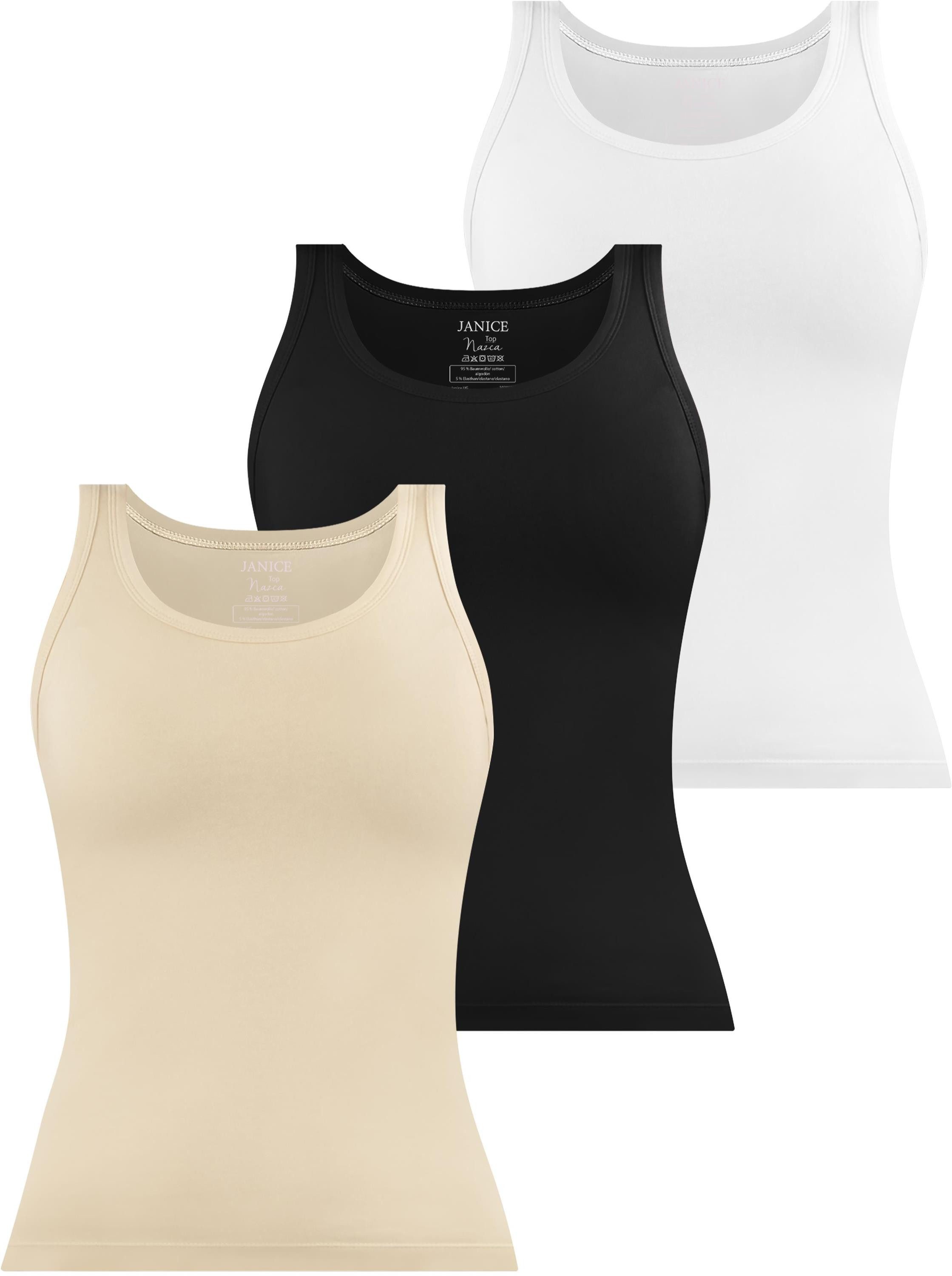Tanktop 3 x Damen Top Nazca