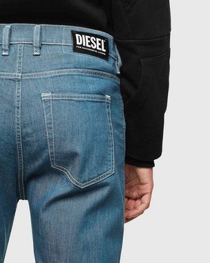 Diesel Tapered-fit-Jeans Knöchellang - D-Vider 069MQ Blau W32 L32