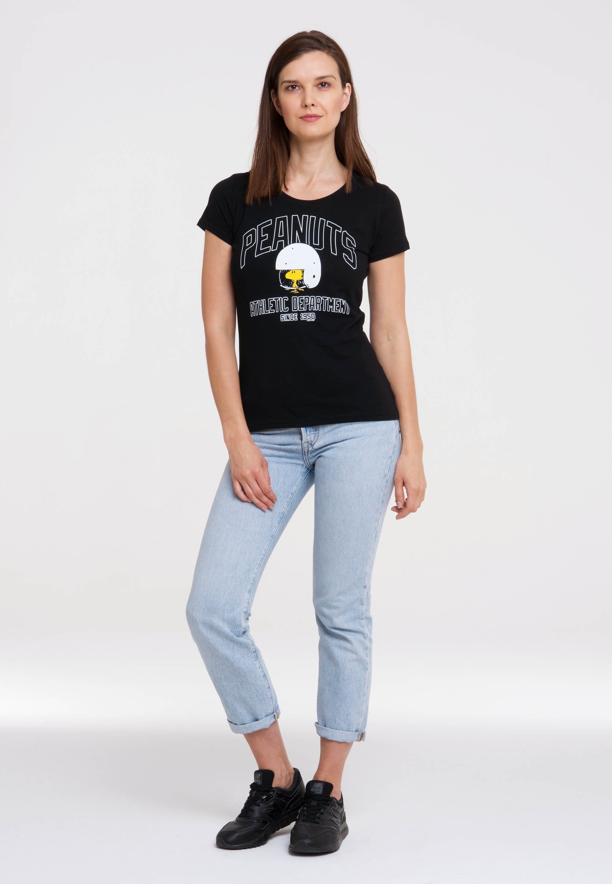 LOGOSHIRT T-Shirt Peanuts – Woodstock mit lizenziertem Print