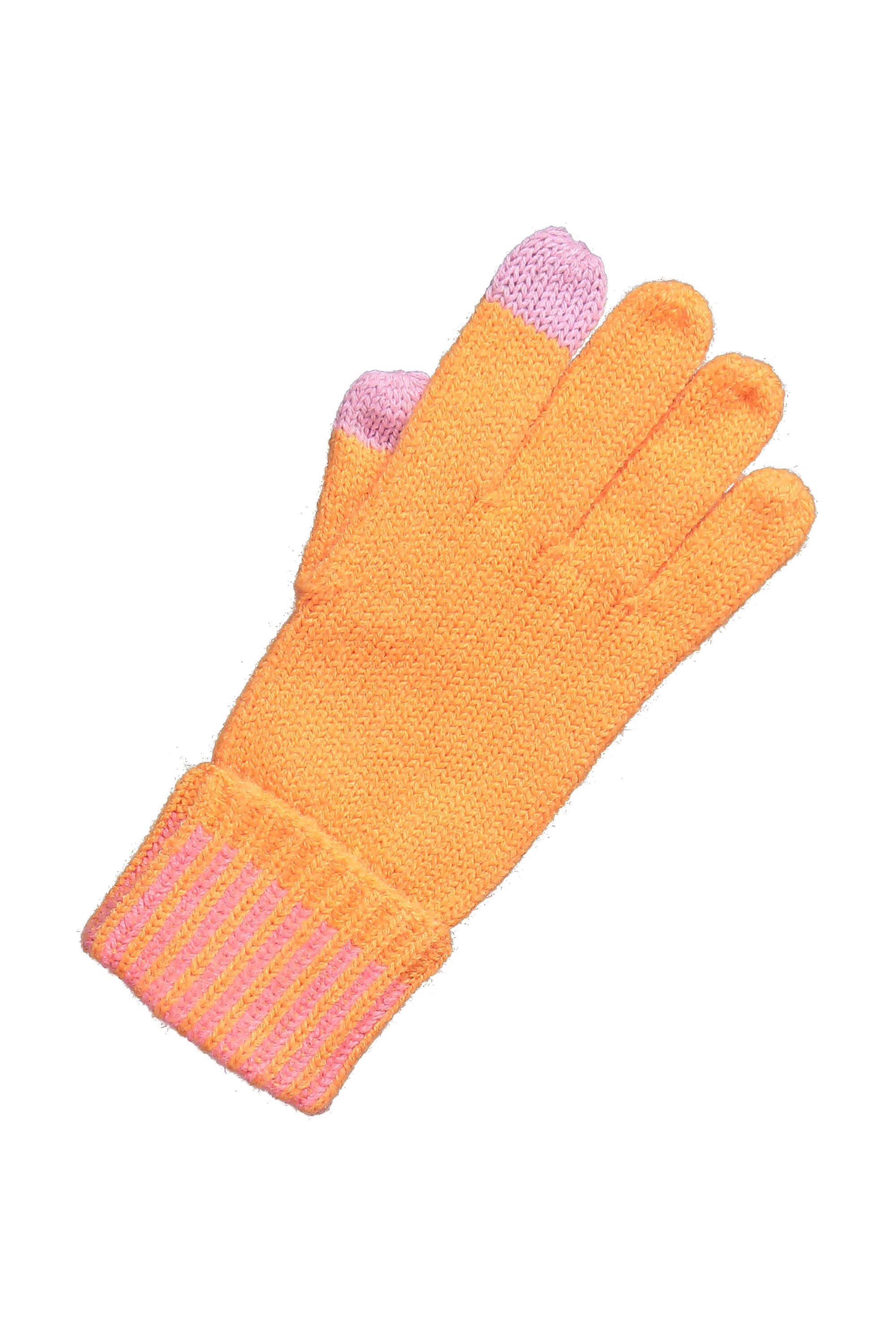 Ulla Popken Baumwollhandschuhe Handschuhe Feinstrick Ripp-Krempe