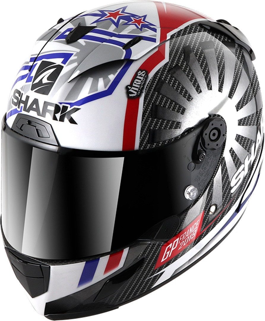 SHARK HELMETS Motorradhelm Shark Race R-Pro Carbon Replica Zarco GP France