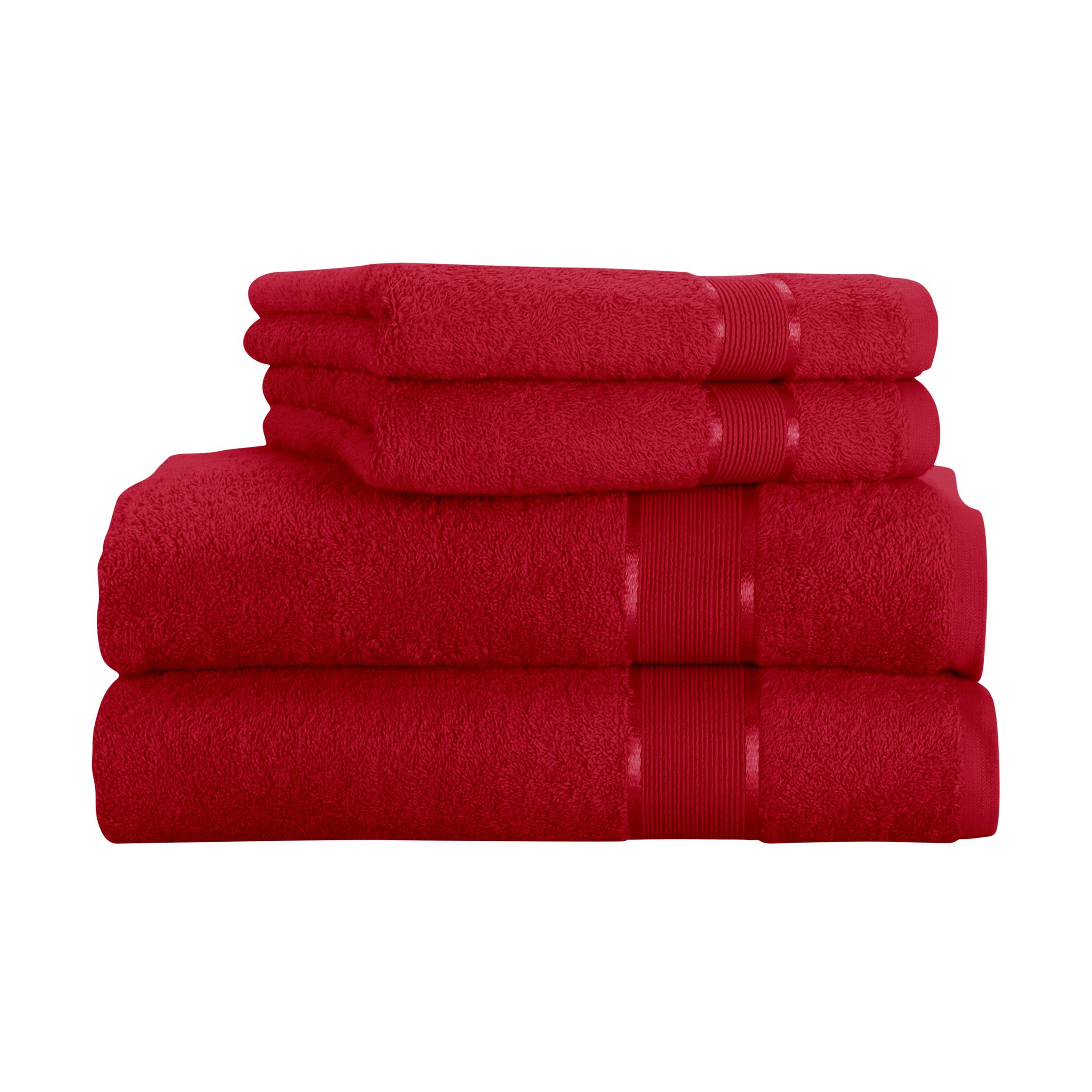 Handtuch, Rot Baumwolle Mixibaby 100%_Baumwolle,