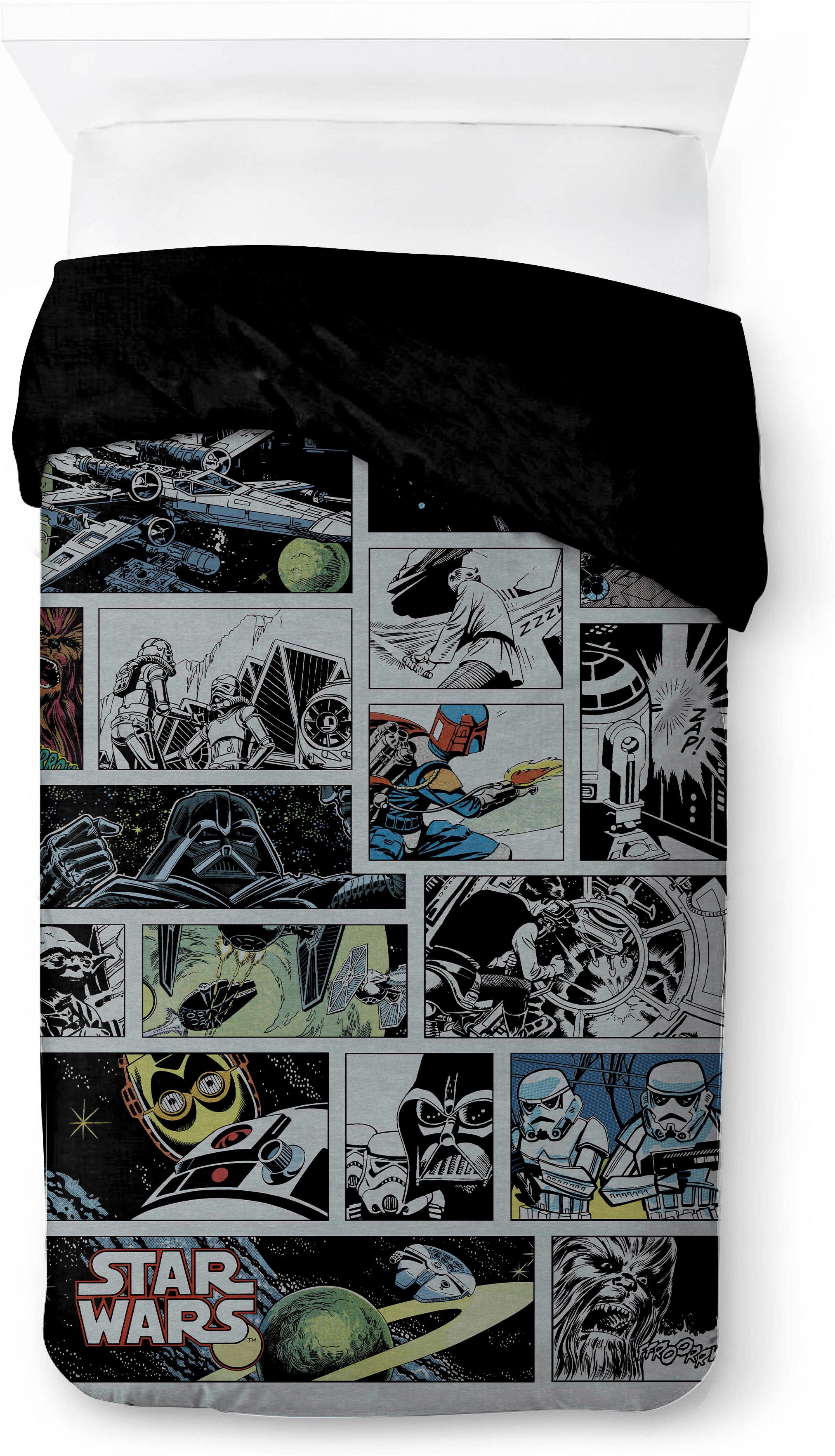 Star Wars Kinderbettwäsche Star Wars Classic Comic, Linon, 2 teilig, 100% Baumwolle