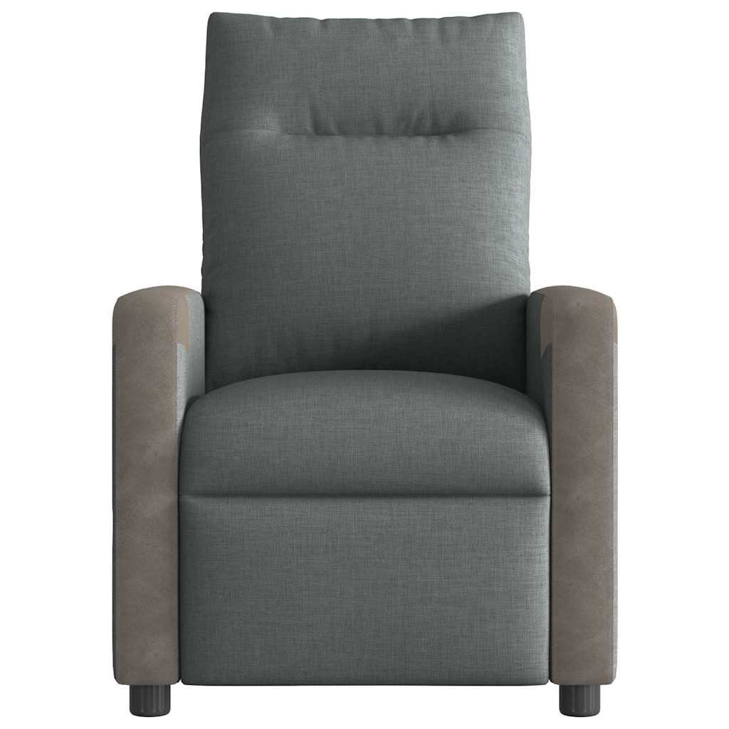 vidaXL Relaxsessel, Relaxsessel Dunkelgrau Stoff