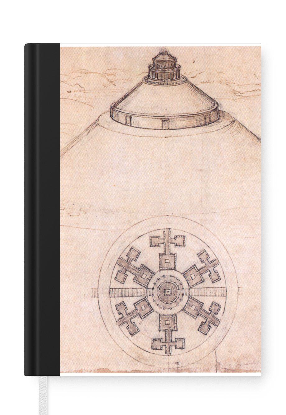 Grabhügel A5, Notizbuch -, Chianti Montecalvario 98 Etruskische Castellina in in Seiten, Journal, Haushaltsbuch MuchoWow Tagebuch, Notizheft, Merkzettel, bei
