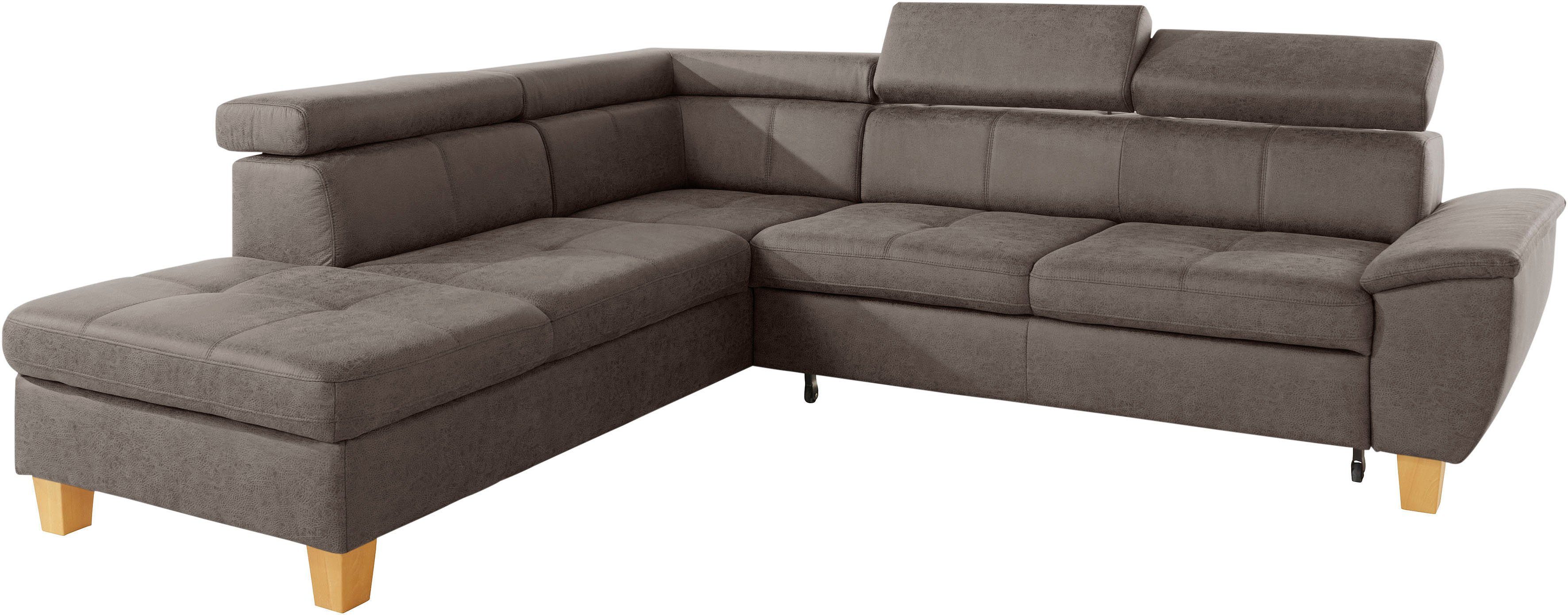 - Enya, sofa inklusive Kopfteilverstellung, wahlweise Ecksofa fashion Bettfunktion und exxpo Bettkasten