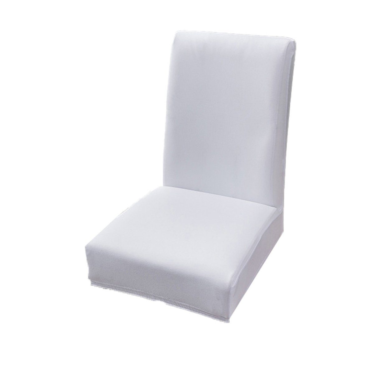 Stuhlhusse Stretch-Stuhlhussen für das Esszimmer, abnehmbare Stuhlschutzbezüge, Juoungle Weiß