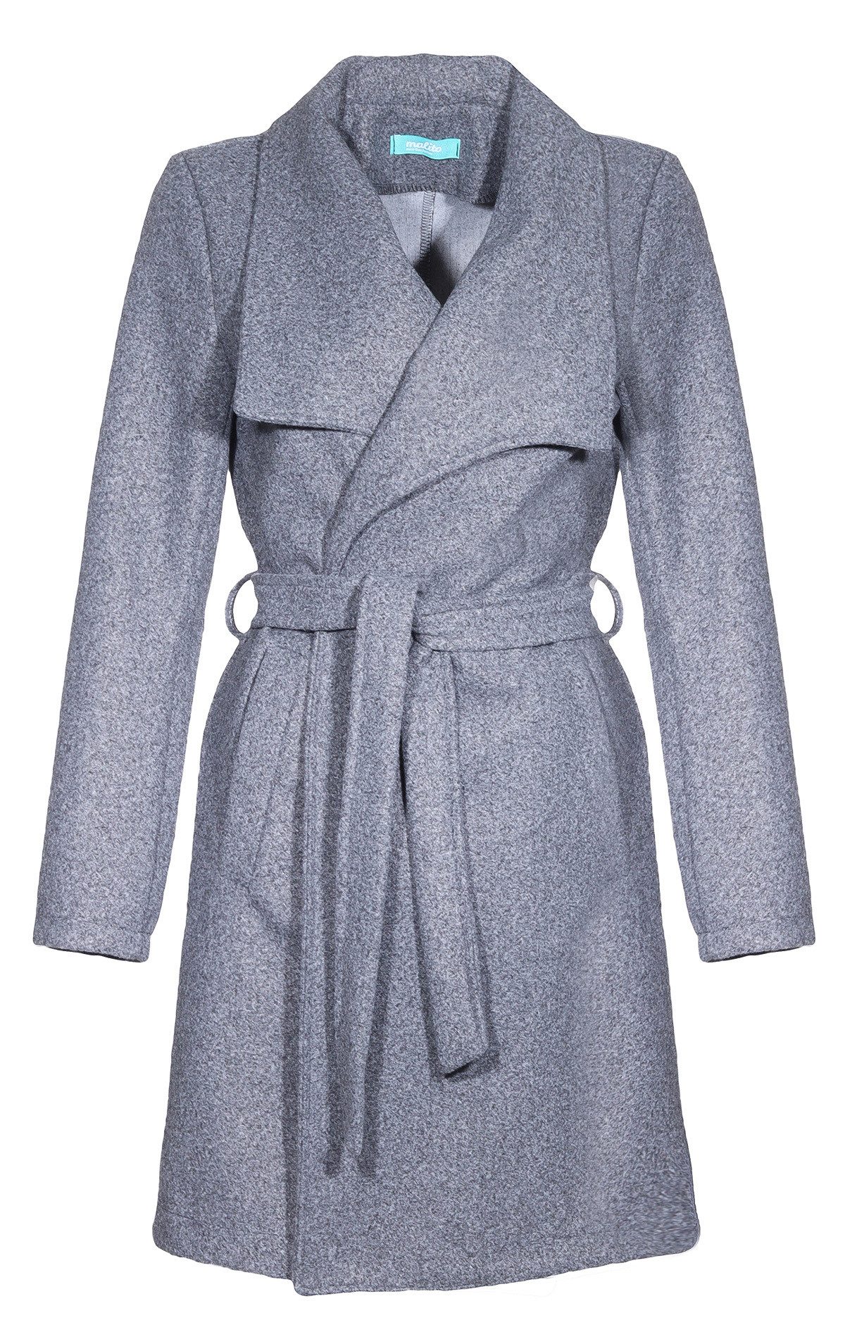 malito more than fashion Langmantel 15142-O langer Trenchcoat Longjacke Übe günstig online kaufen