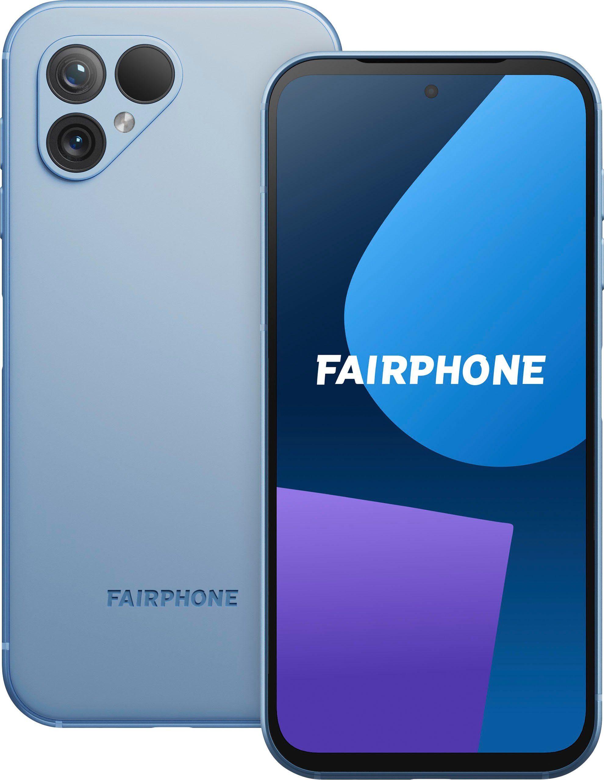 Fairphone FAIRPHONE 5 Smartphone (16,40 cm/6,46 Zoll, 256 GB Speicherplatz, 50 MP Kamera) sky blue