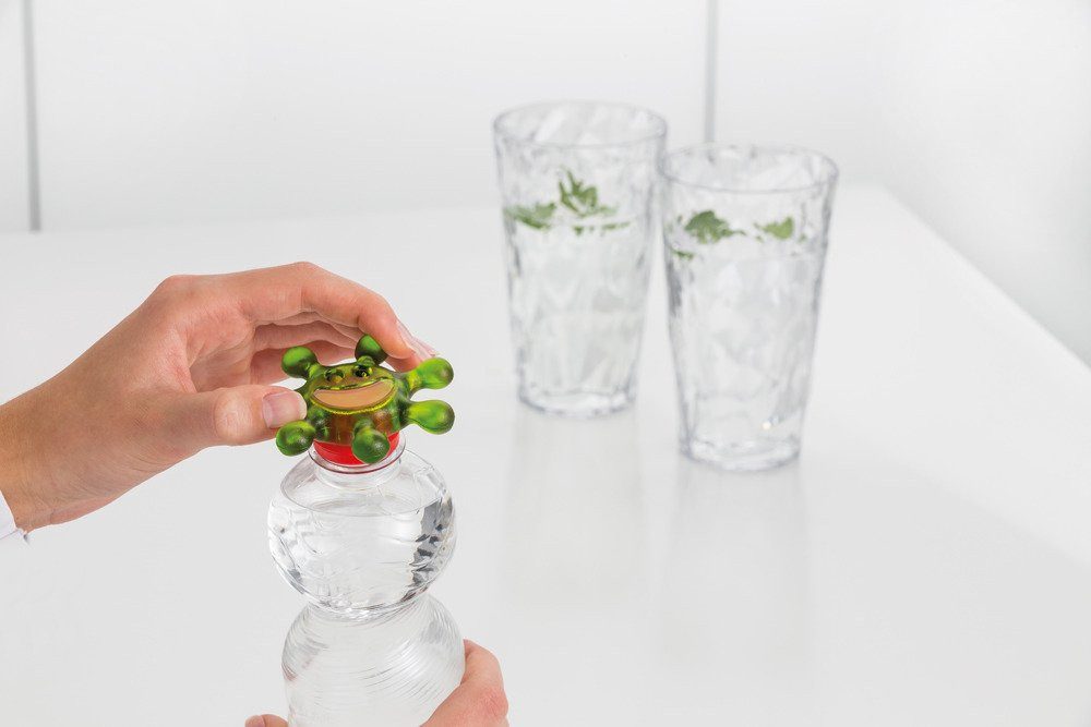 KOZIOL Zahnputzbecher SUNNY Kappenöffner - KOZIOL, (1 St)