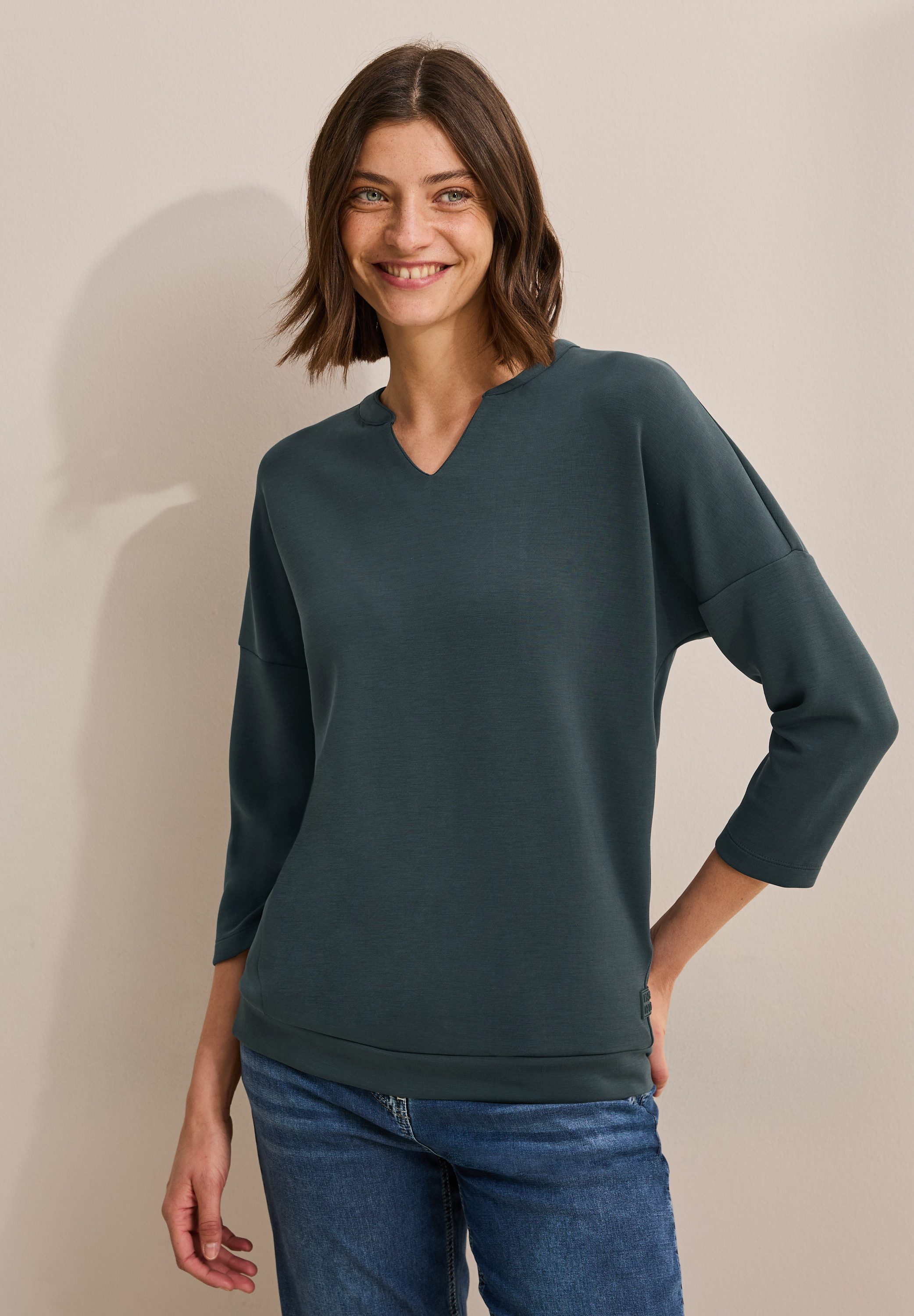 CECIL Sweater 3/4-Arm mit Stretch günstig online kaufen