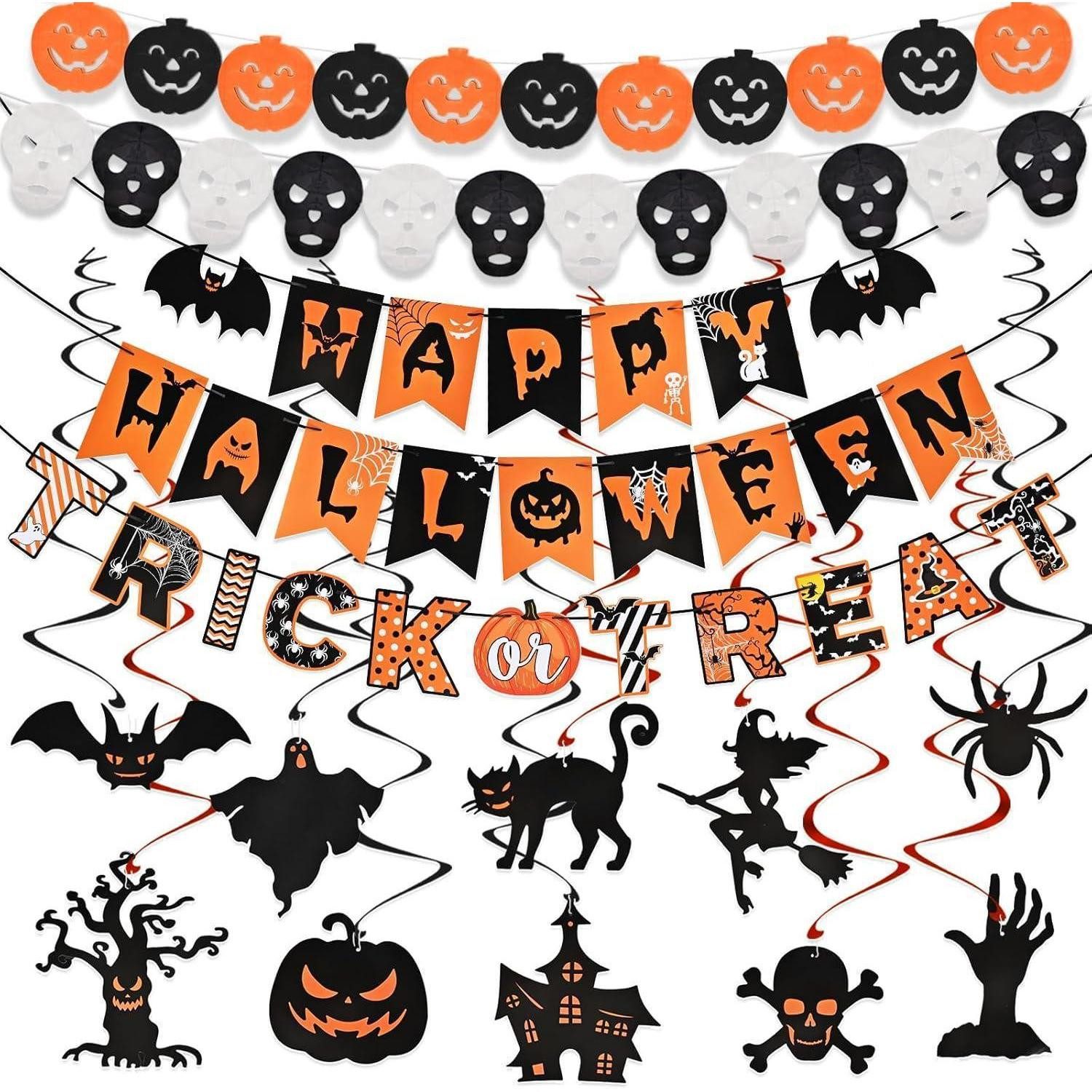 LuxusKollektion Girlande Halloween Deko Set Innen Party Girlande Halloween Deko Set Stil 1