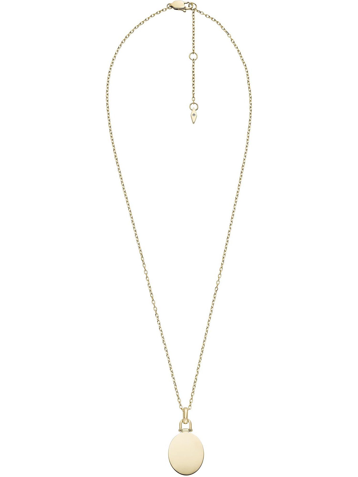 Collier Fossil Damen-Kette Edelstahl