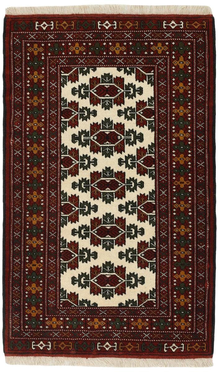 Orientteppich Turkaman 78x129 Handgeknüpfter Orientteppich mm Nain Trading, 6 rechteckig, / Höhe: Perserteppich