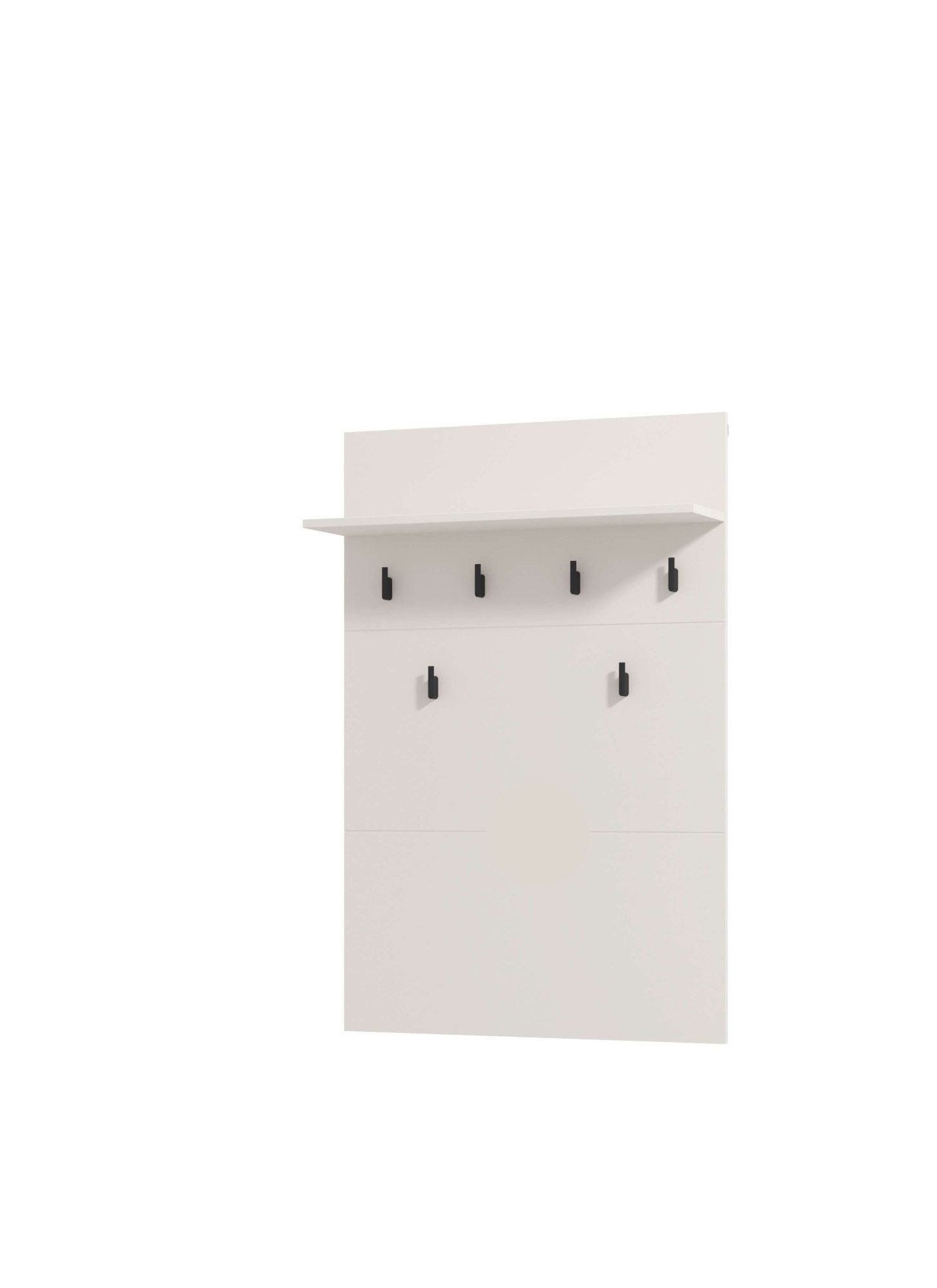 Home affaire Garderobenpaneel Rathlin, Wandregal Wandpaneel, Wandgarderobe praktisch & stillvoll, mit 6 Kleiderhaken und Ablage für Accessoires, Breite 77 cm – Bild 4 von 5