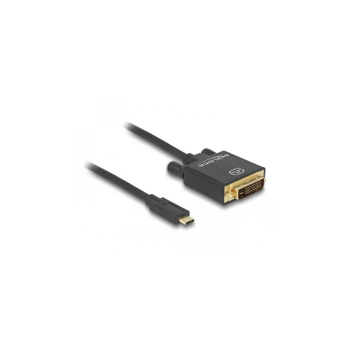 Delock Kabel USB Type-C™ Stecker > DVI 24+1 Stecker (DP Alt... Computer-Kabel, DVI, USB