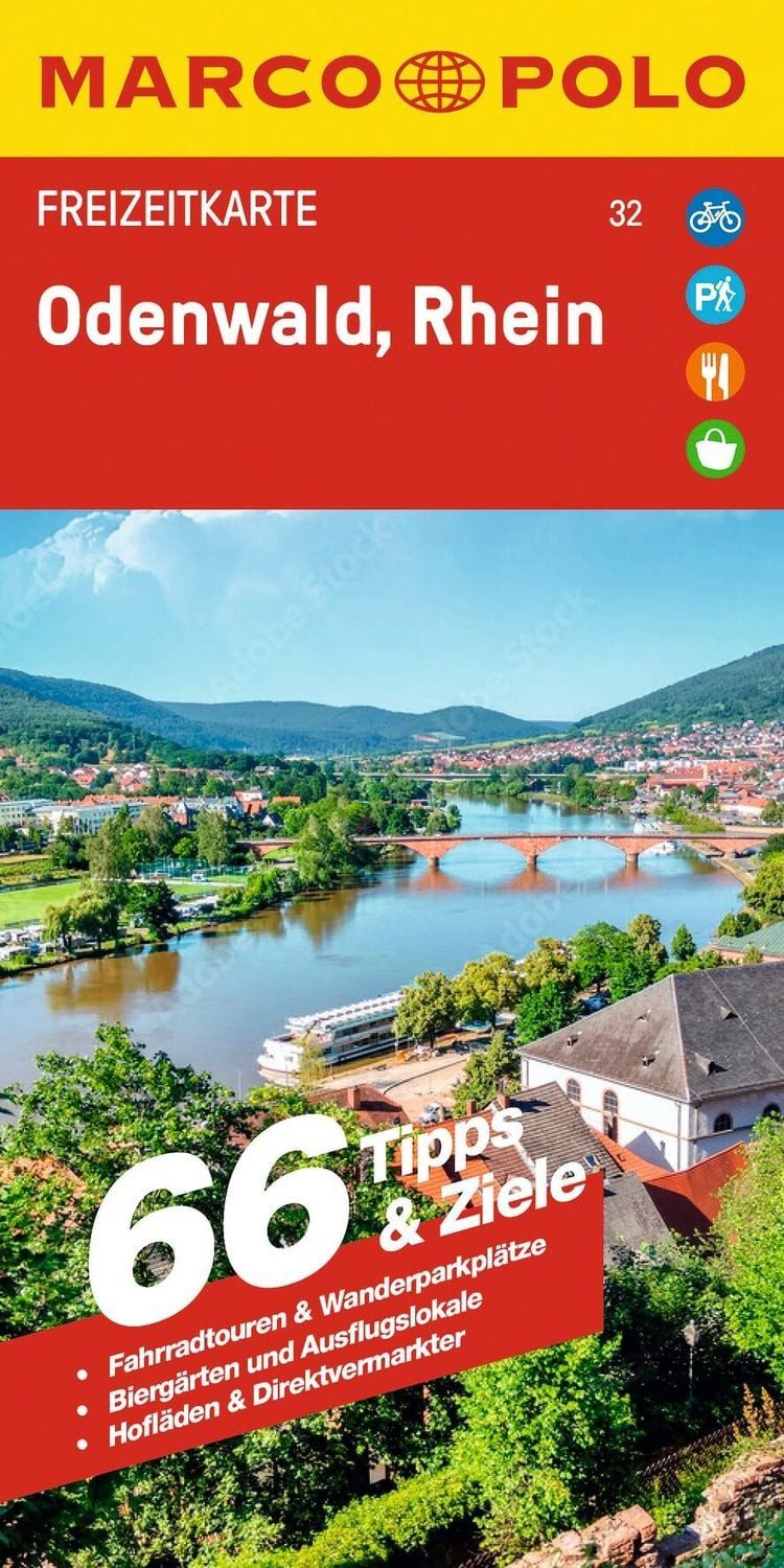 MARCO POLO Freizeitkarte 32 Odenwald, Rhein 1:110.000 / diverse