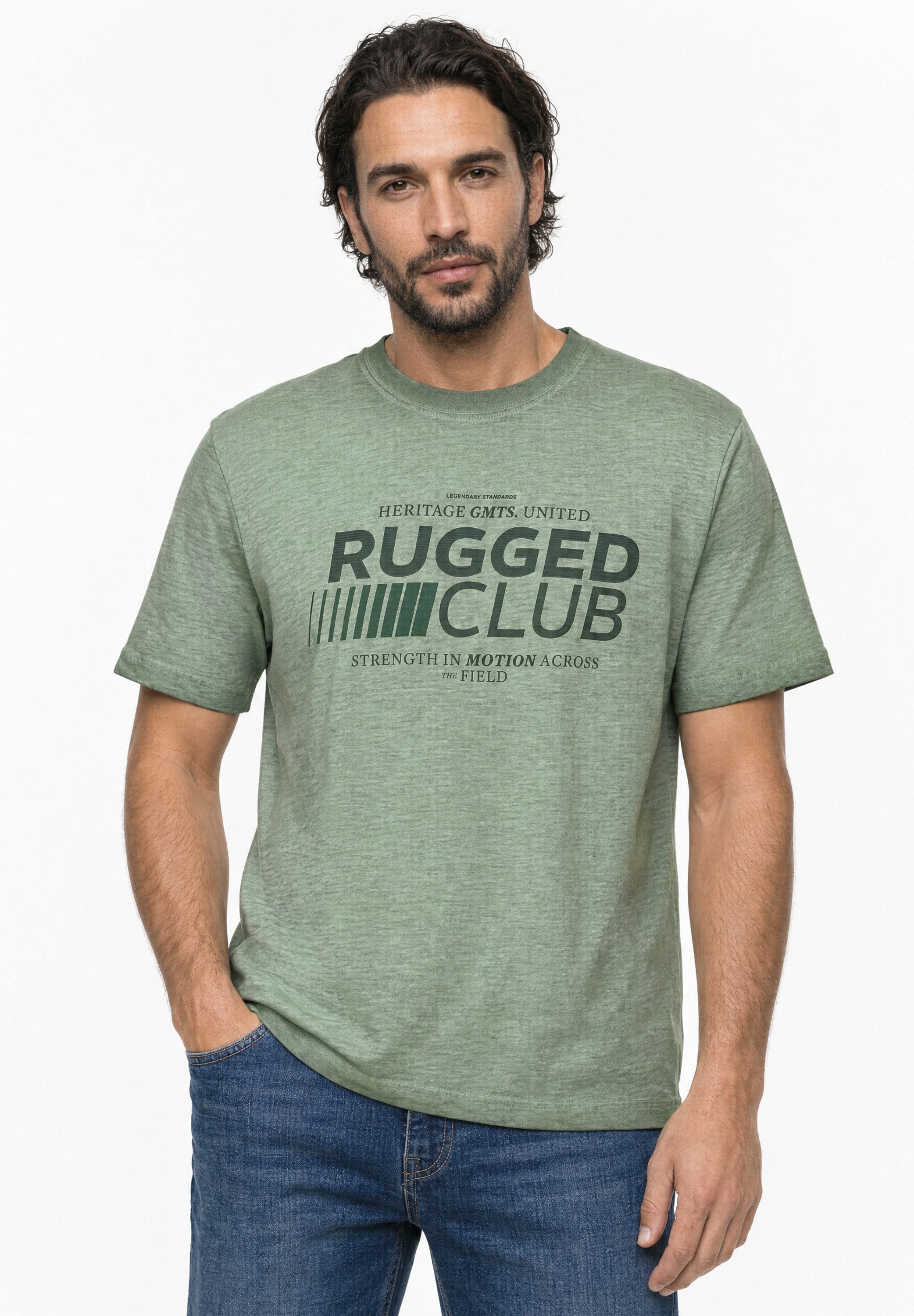 STREET ONE MEN T-Shirt aus reiner Baumwolle