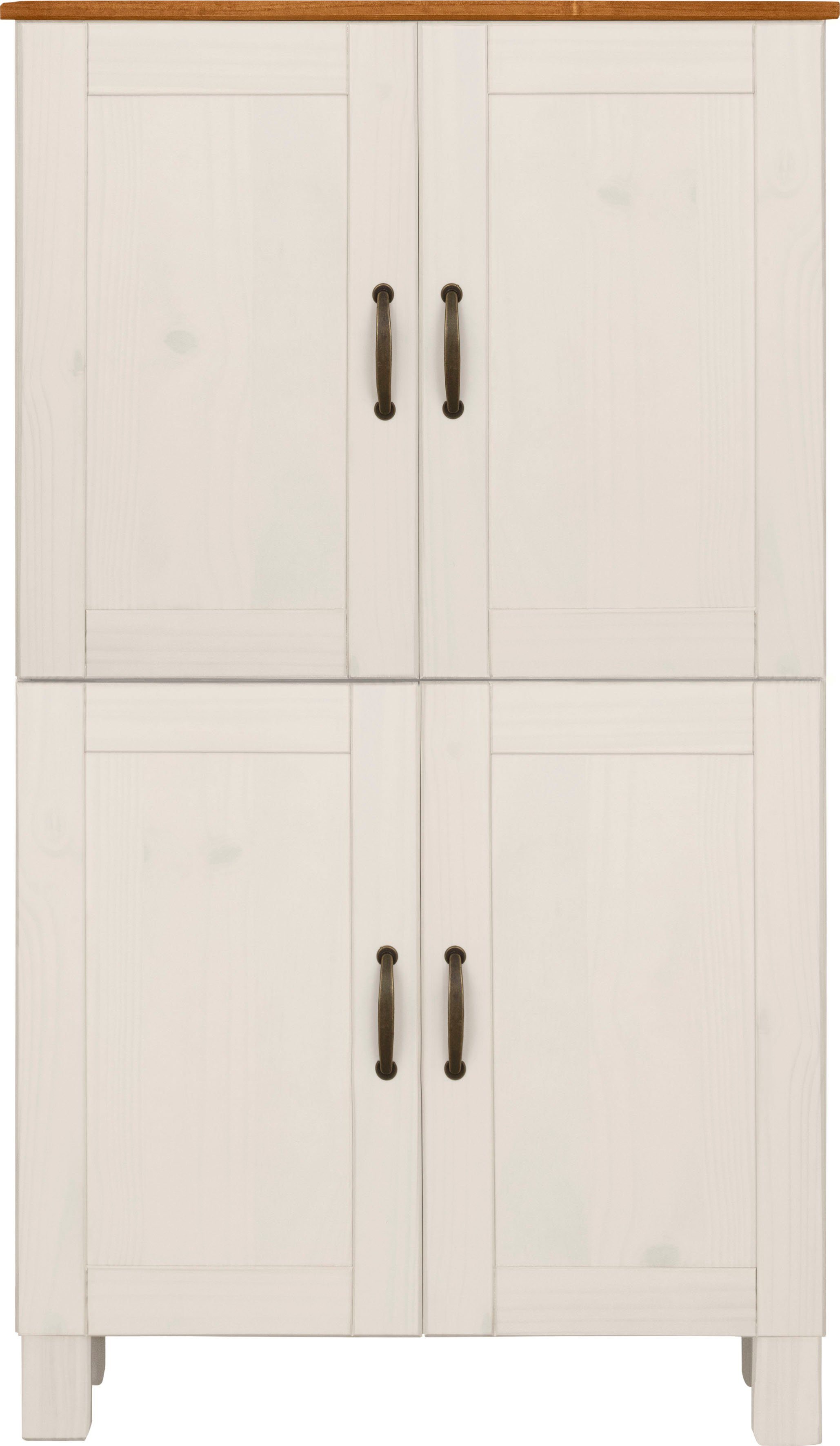 Home affaire Midischrank Rodby FSC®-zertifiziertes Massivholz, Breite 75cm, Höhe 130cm