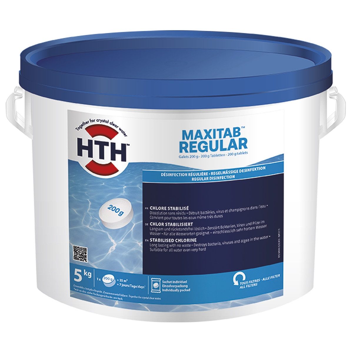 Poolpflege MaxiTab Regular 200g - 5kg Chlortabletten langsam löslich Desinfektion