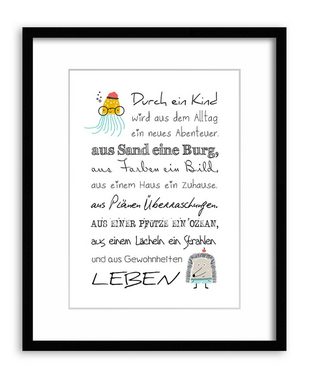 artissimo Poster Poster mit Spruch DinA4 Sprüche Baby Kind Kinderzimmer-Deko Babyzimmer, Zitate und Sprüche: Kind und Geburt