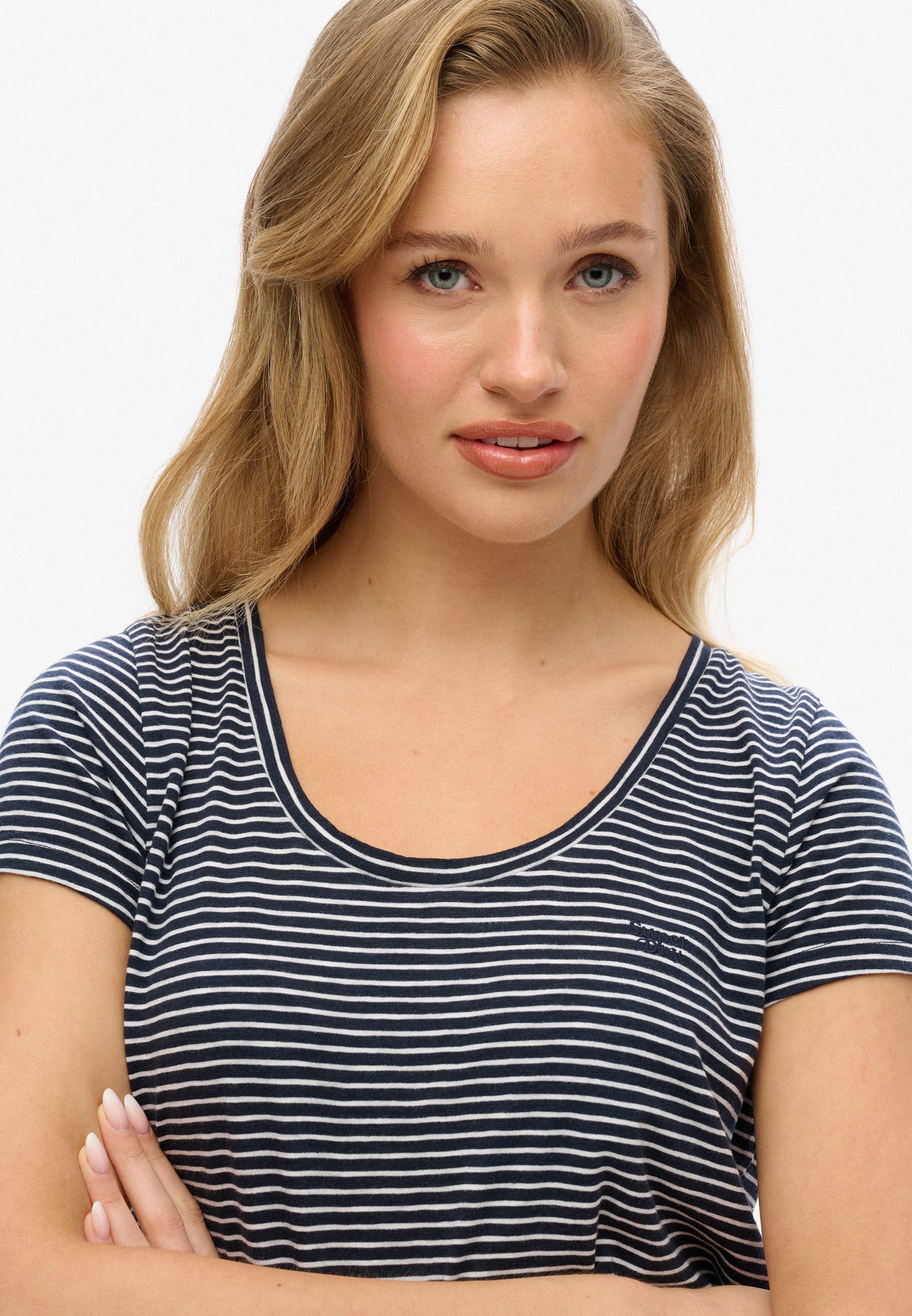 Superdry Kurzarmshirt SCOOP NECK TEE günstig online kaufen