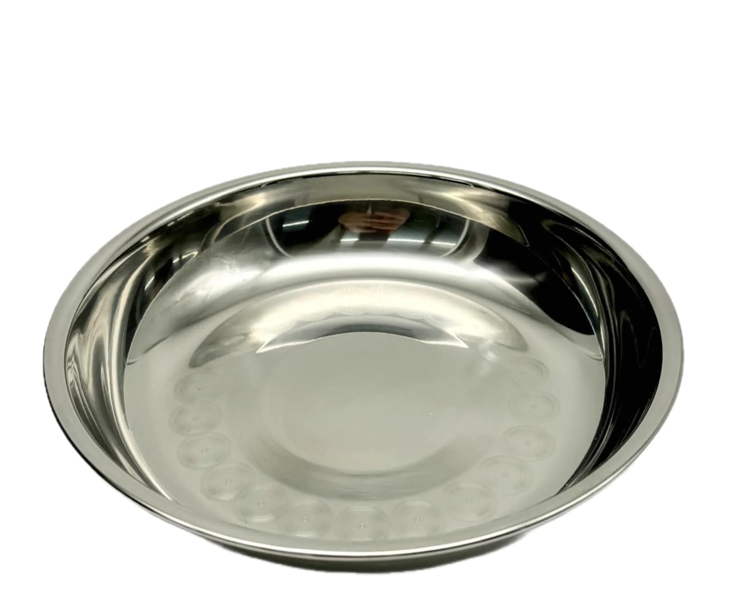 Norskskin Teller Edelstahl Teller 2 Pack 17 cm D für Suppen, Speisen und Salate 90 g, Ultraleicht