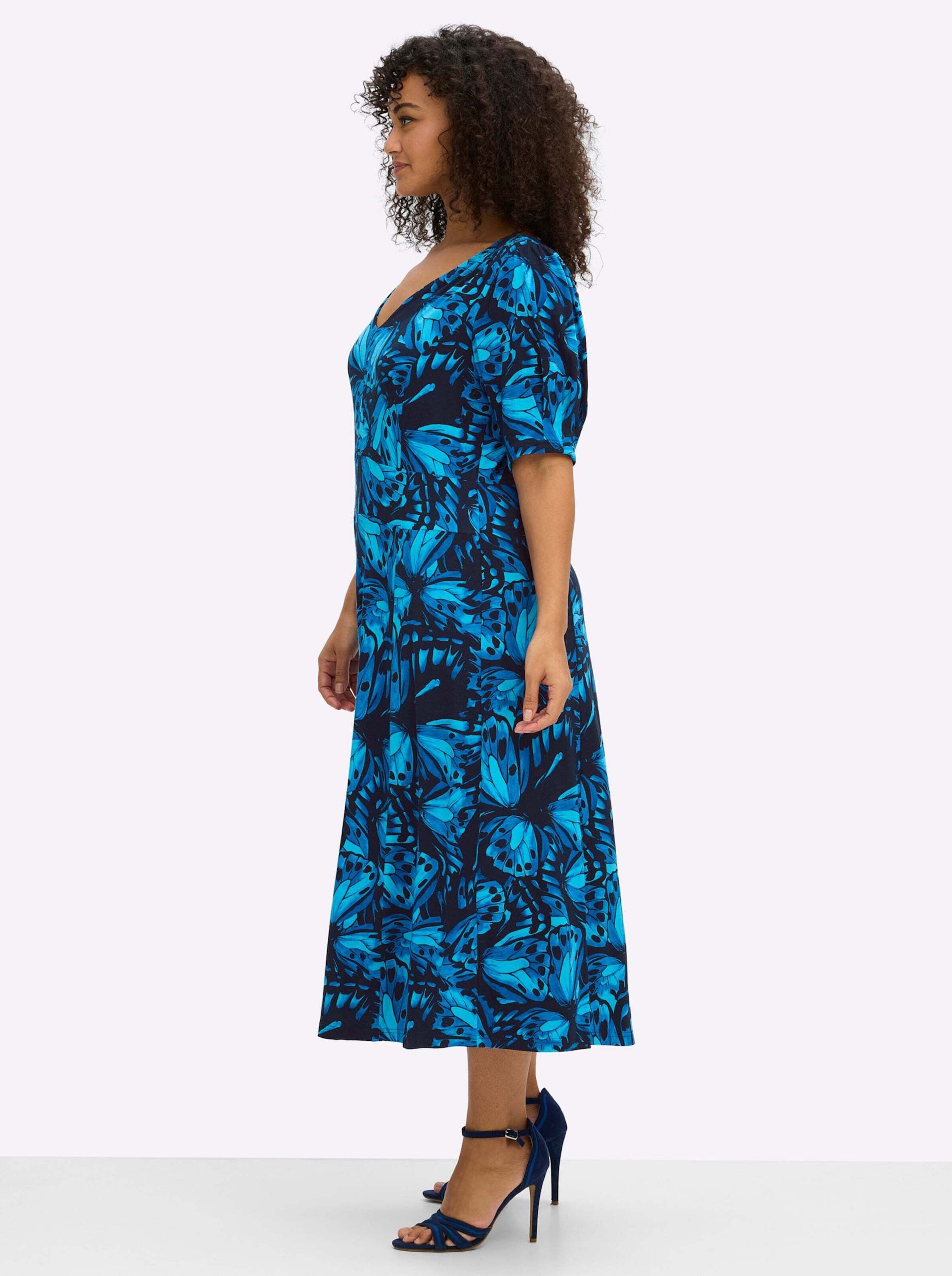 sheego by Joe Browns Jerseykleid Jersey-Kleid Kurzarm