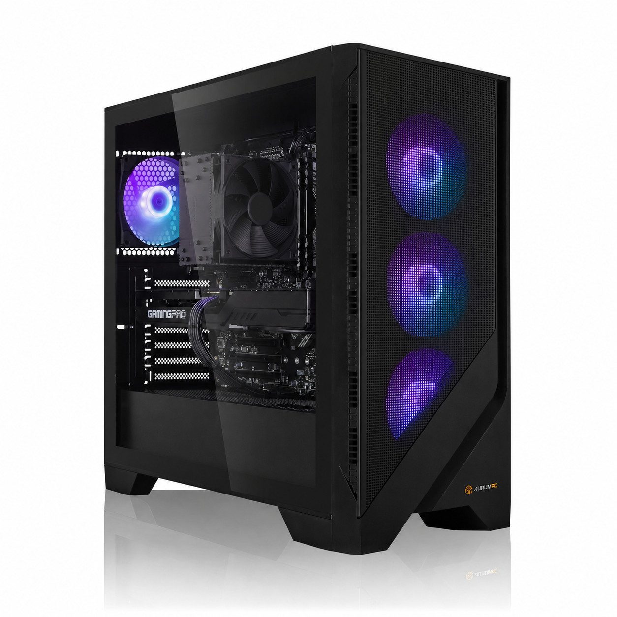 AurumPC R7 9800X3D mit RX9070XT 16GB und 32GB DDR5 RAM und 2TB SSD Gaming-PC (AMD Ryzen 7 9800X3D, Radeon RX 9070 XT, 32 GB RAM, 2000 GB SSD, Luftkühlung, Windows 11, WLAN)