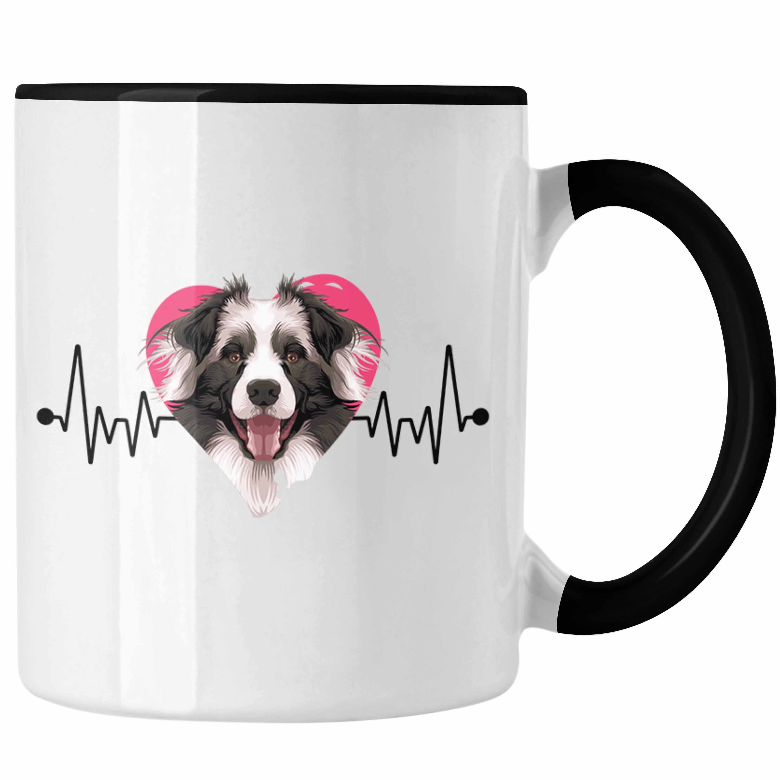 Trendation Tasse Border Collies Besitzer Tasse Geschenk Lustiger Spruch Geschenkidee He Schwarz