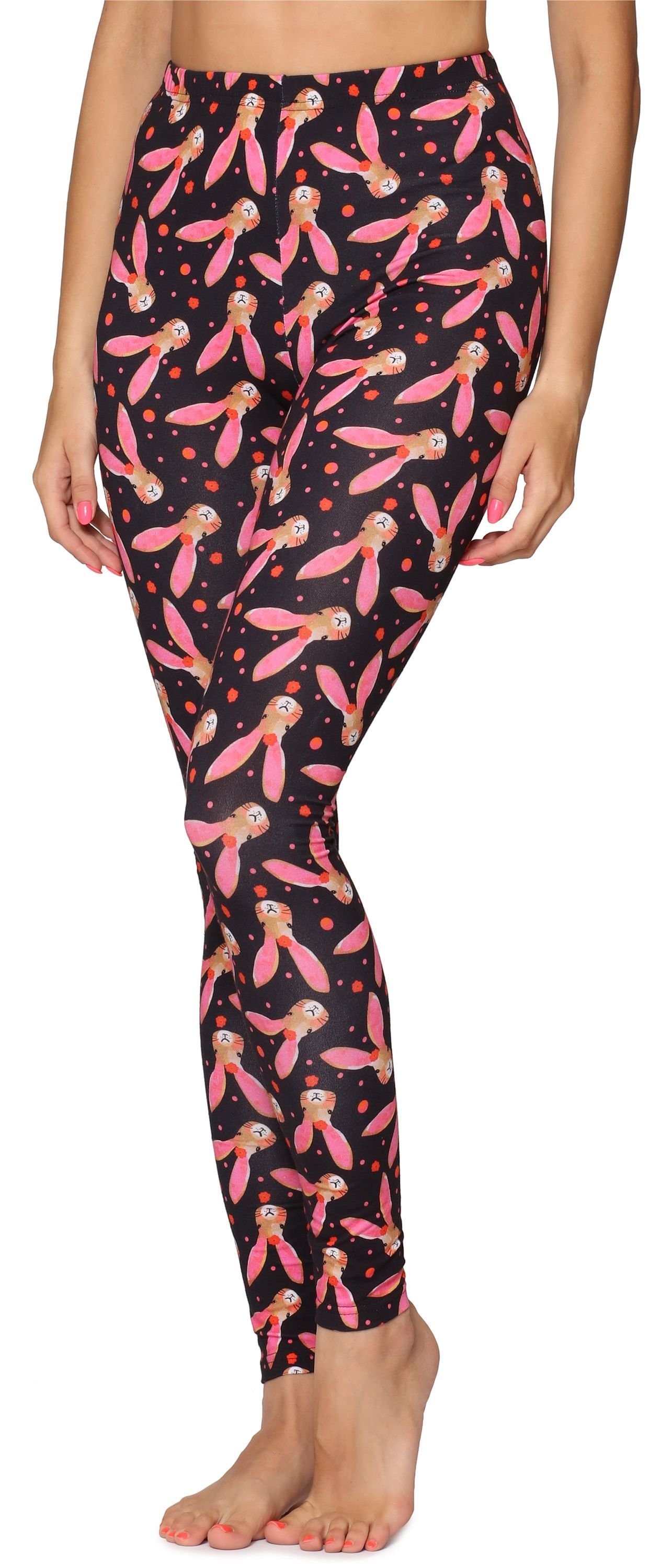 Merry Style Leggings Damen Lange Leggings MS10-338 (1-tlg) elastischer Bund