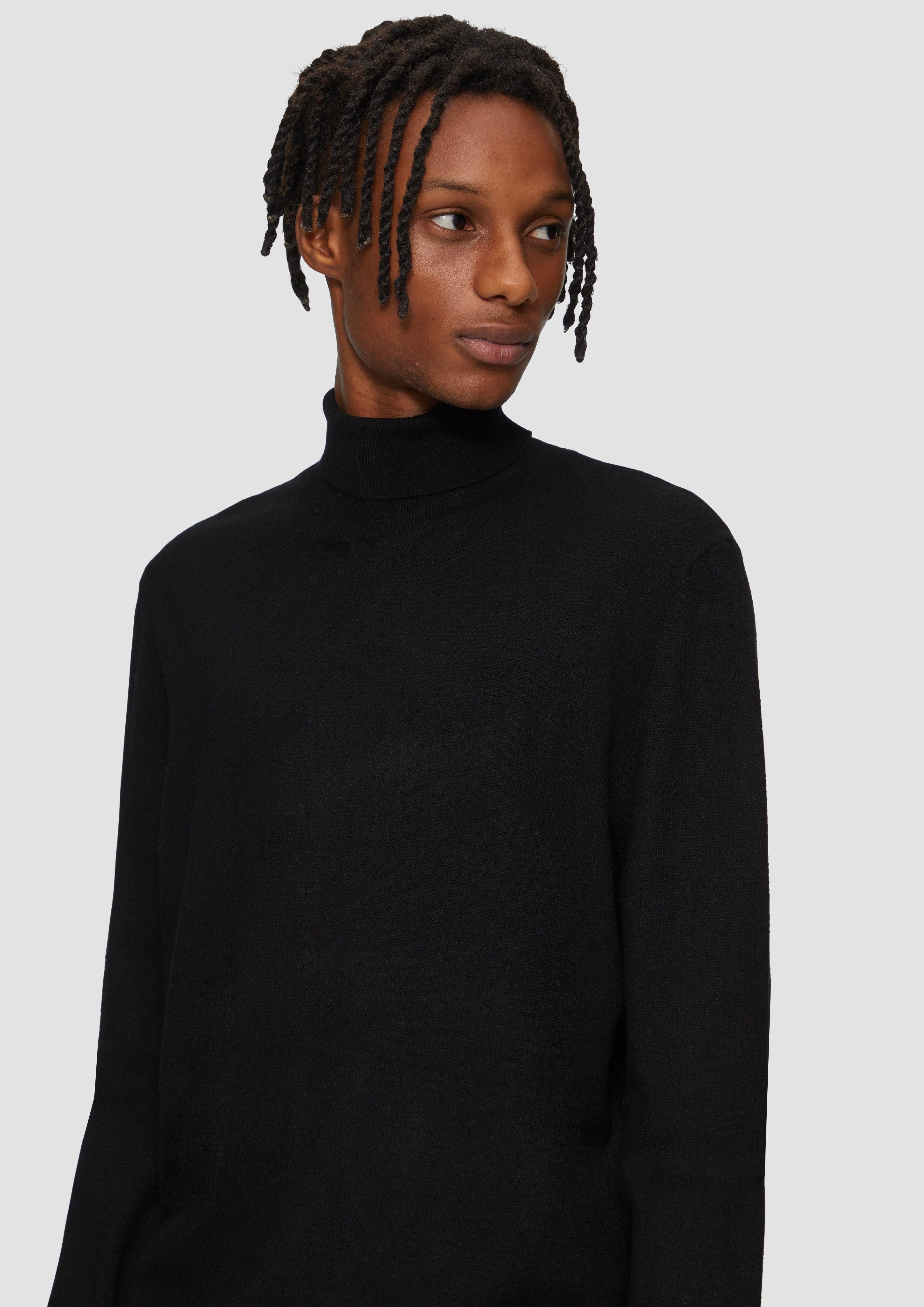 QS Strickpullover Slim-Fit-Pullover mit Rollkragen günstig online kaufen