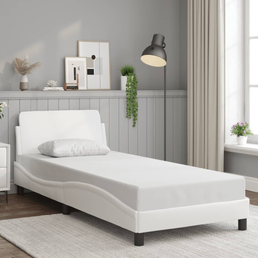 vidaXL Bett Bettgestell "Dover" Weiß 90x190 günstig online kaufen