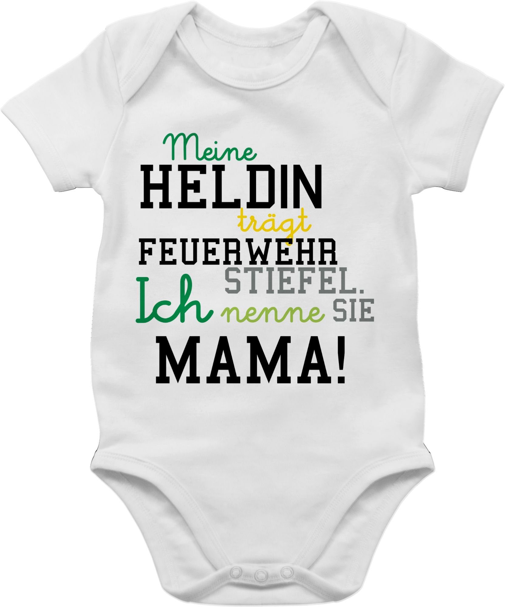 Shirtracer Shirtbody Meine Heldin Mama Feuerwehrfrau Feuerwehr