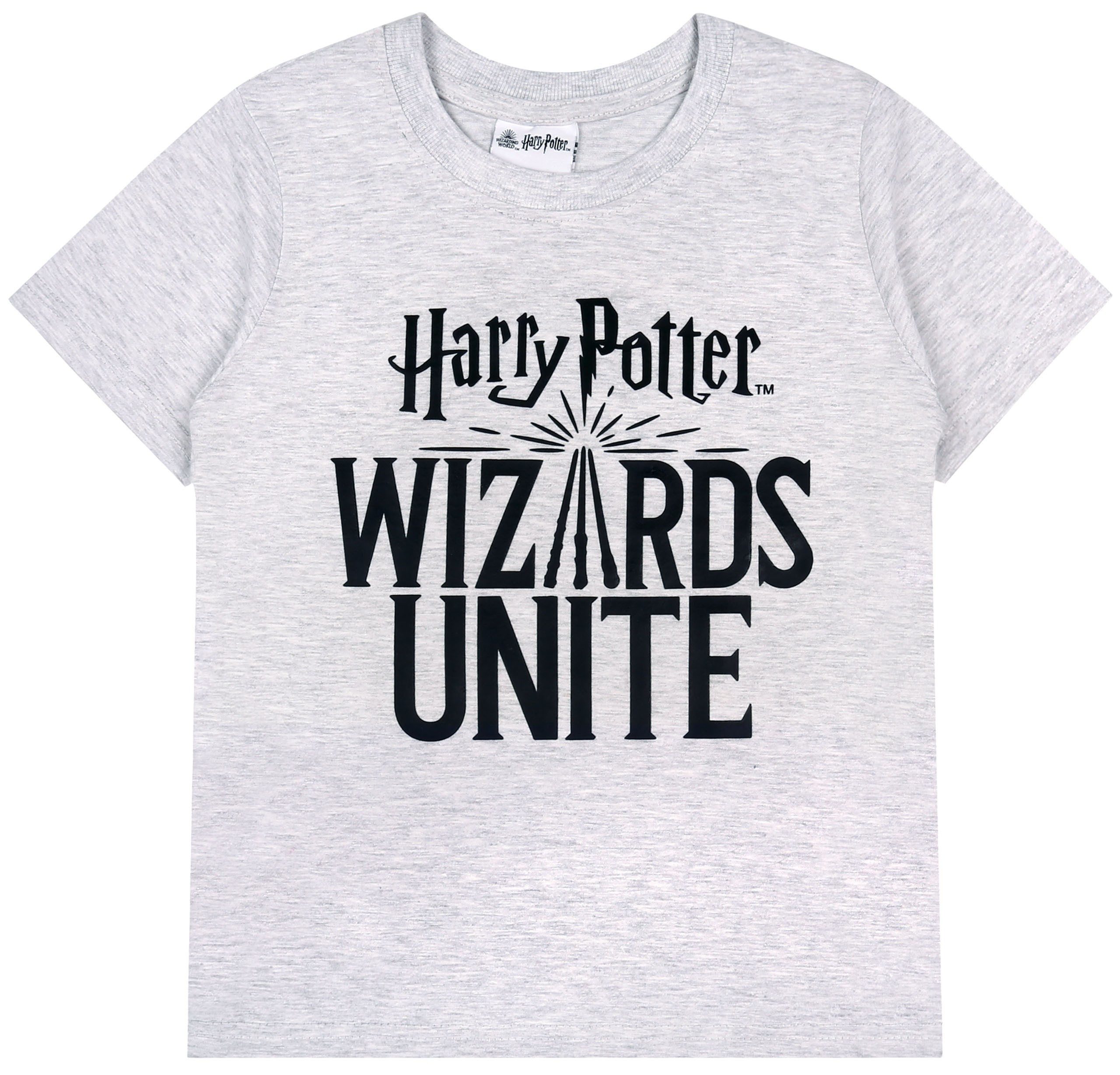 Kurzarmbluse Graues T-Shirt mit kurzen Ärmeln Harry Potter 5-6 Jahre