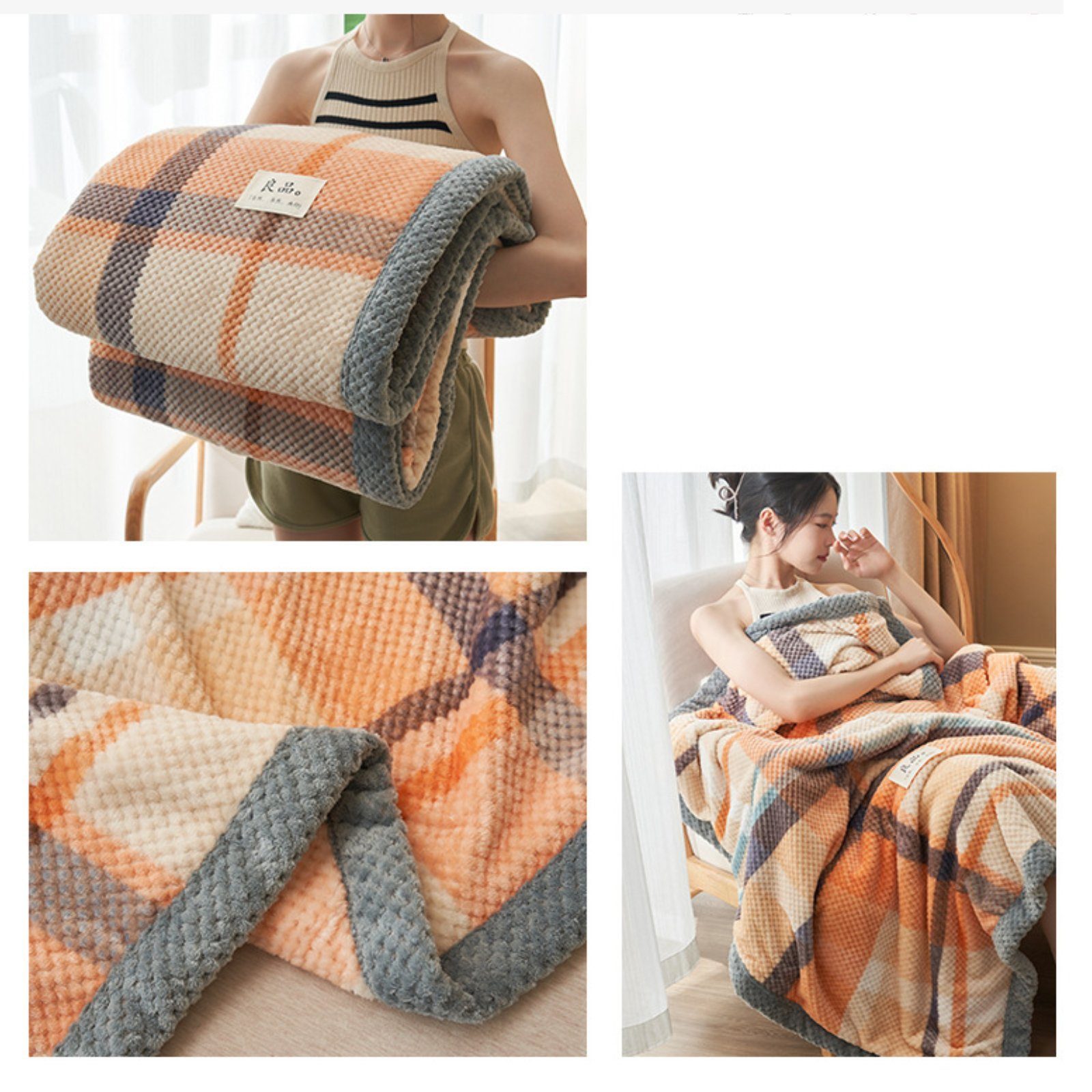 BYSURE Tagesdecke, Coral-Fleece, Warm Sofadecke, Kuscheldecke, günstig online kaufen