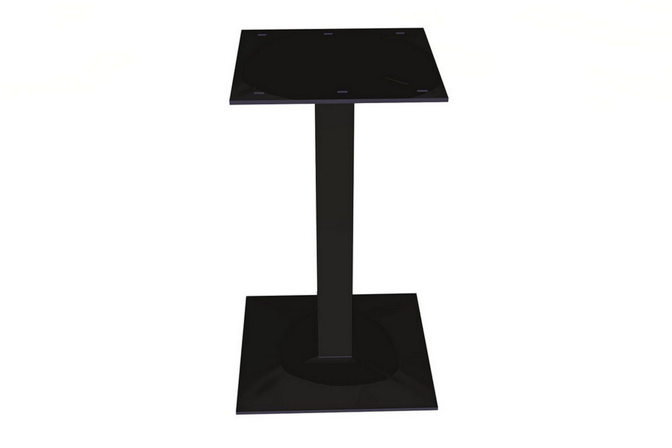 Mittelfuß Tischbein 45 Schwarzstahl quadratisch Tischhelden Tischbein