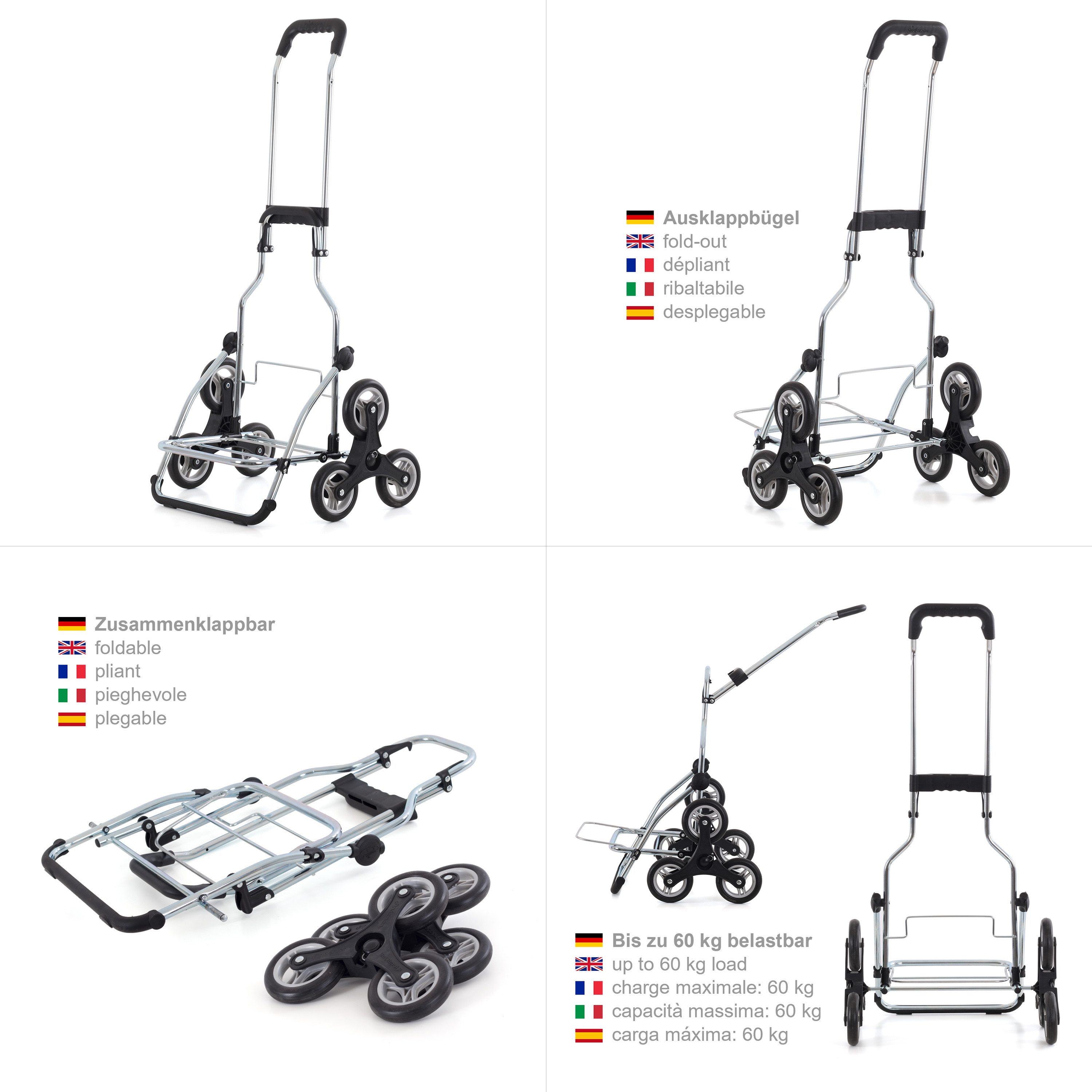 Andersen Einkaufstrolley Exklusiv Treppensteiger Royal Shopper Stahlgestell günstig online kaufen