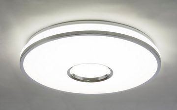 Globo Deckenleuchte Deckenleuchte LED Wohnzimmer Deckenlampe dimmbar weiß Rund 49 cm