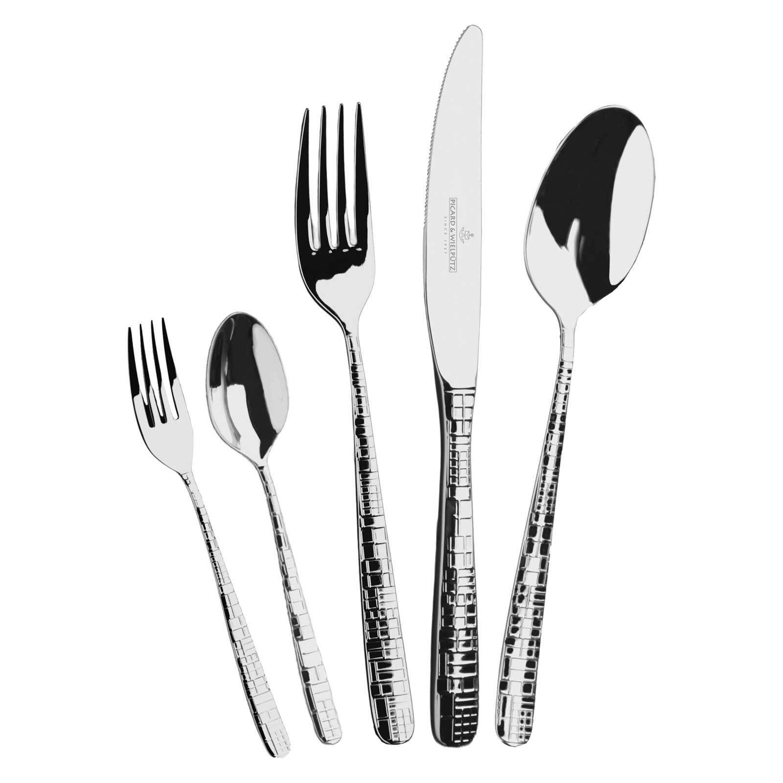 Picard & Wielpütz Solingen Besteck-Set Frame Tafelbesteck 30er Set (30-tlg), Metall, Spülmaschinengeeignet