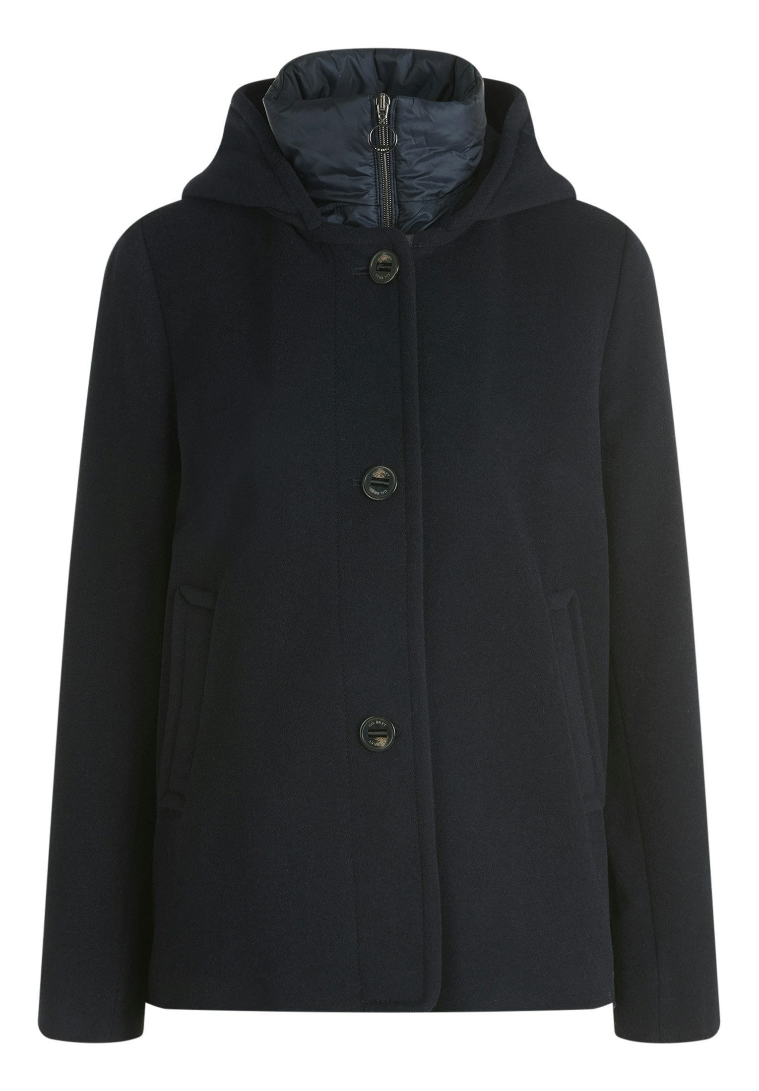 Gil Bret Fleecejacke mit Knopfleiste und Wolle