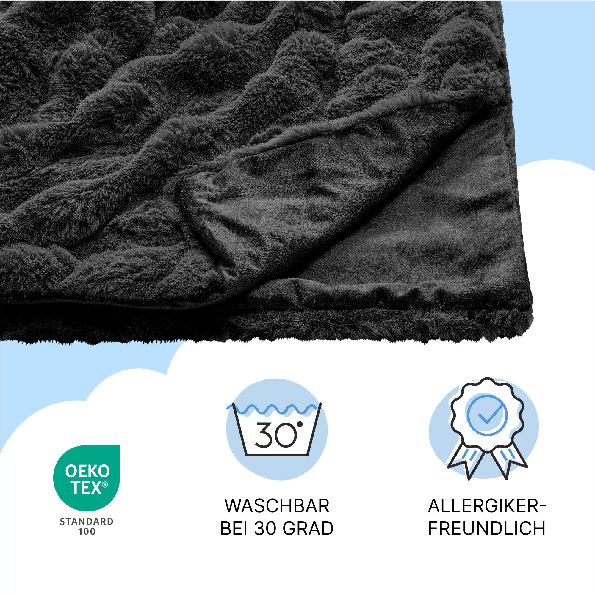 Dailydream Tagesdecke Dailydream Kunstfell Kuscheldecke, flauschig, weich