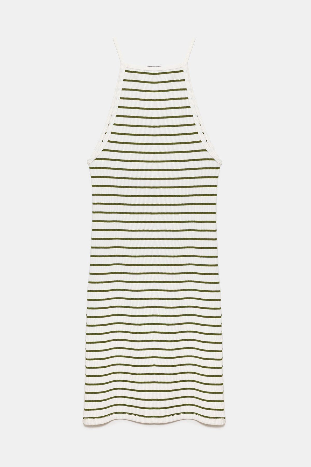 Minikleid Neckholder-Minikleid mit Streifen
