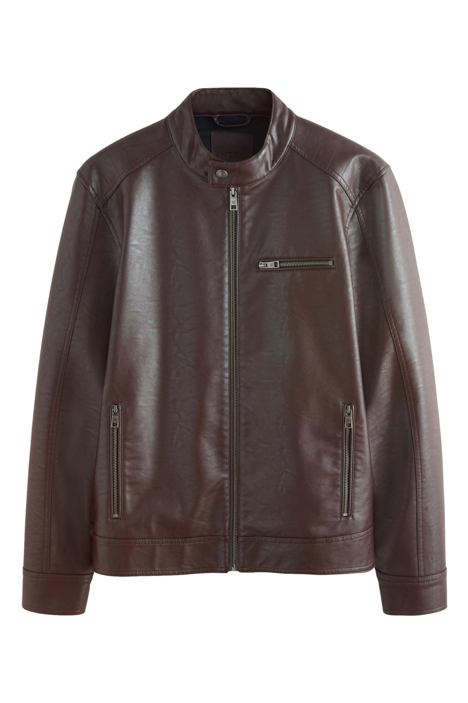 Lederjacke Racerjacke in Lederoptik