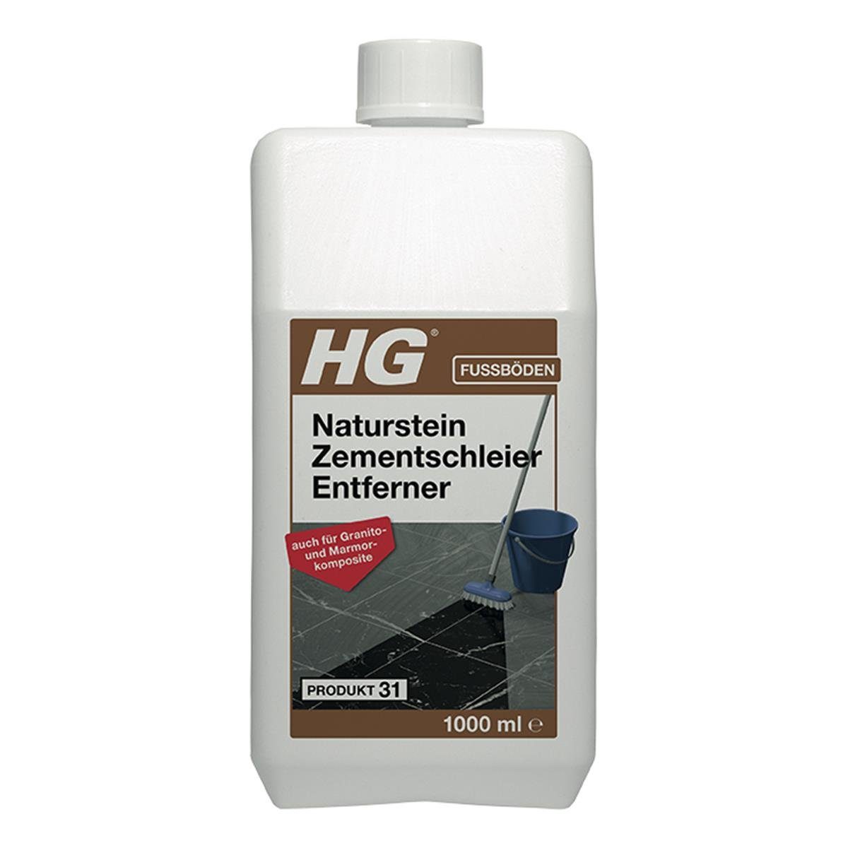 HG HG Naturstein Zementschleier Entferner (Produkt 31) 1L (1er Pack) Fussbodenreiniger