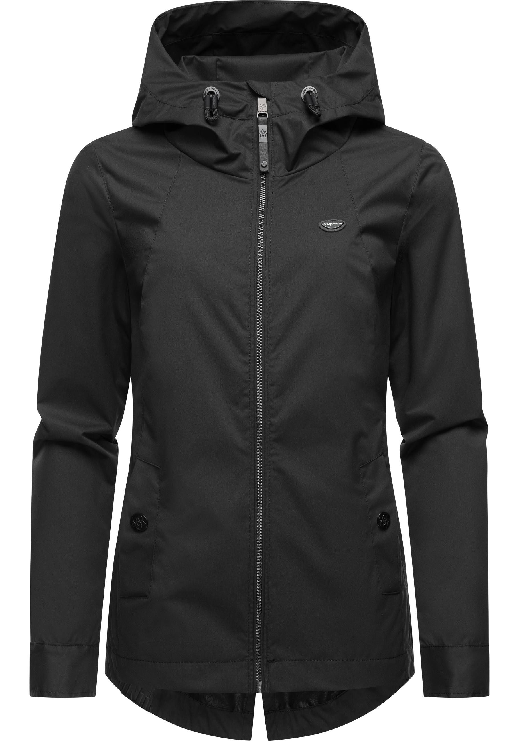 Ragwear Outdoorjacke Monade Übergang stylische Übergangsjacke mit großer Kapuze